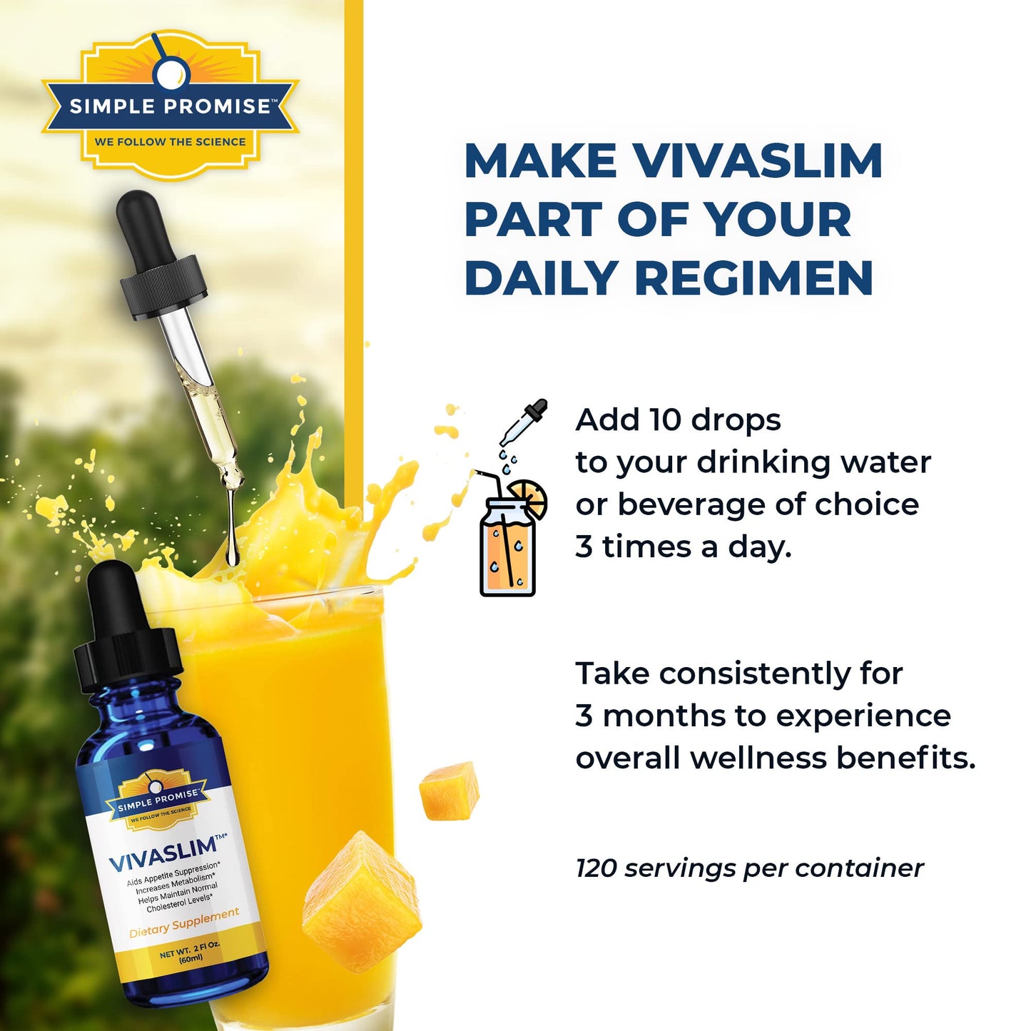 Simple Promise - VivaSlim - Natural Liquid Drops with African Mango, 2 fl oz Simple PromiseUS supplements