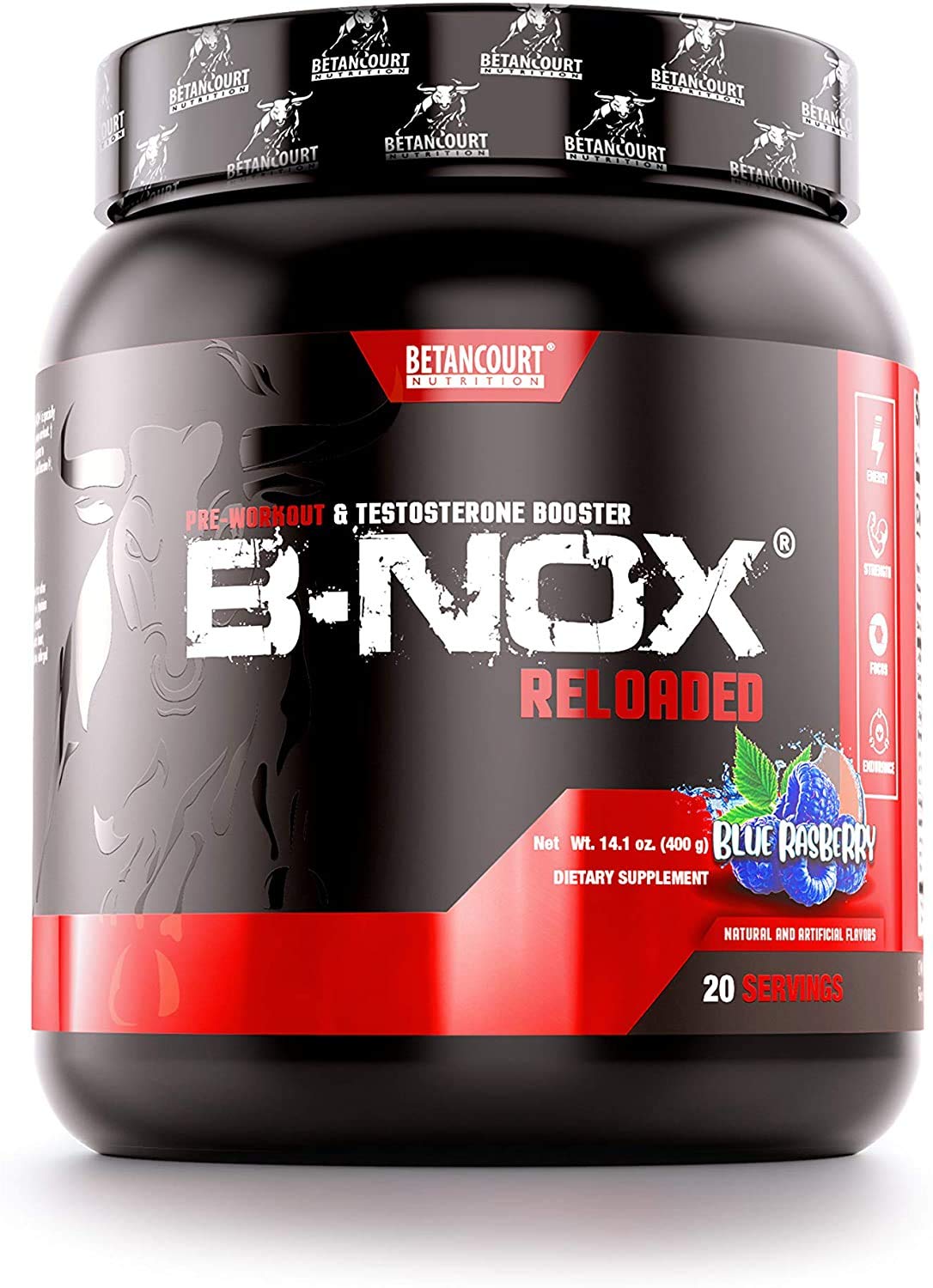 Betancourt Nutrition B-Nox Reloaded Pre Workout | Energy + Focus | Beta Alanine Betancourt NutritionUS supplements