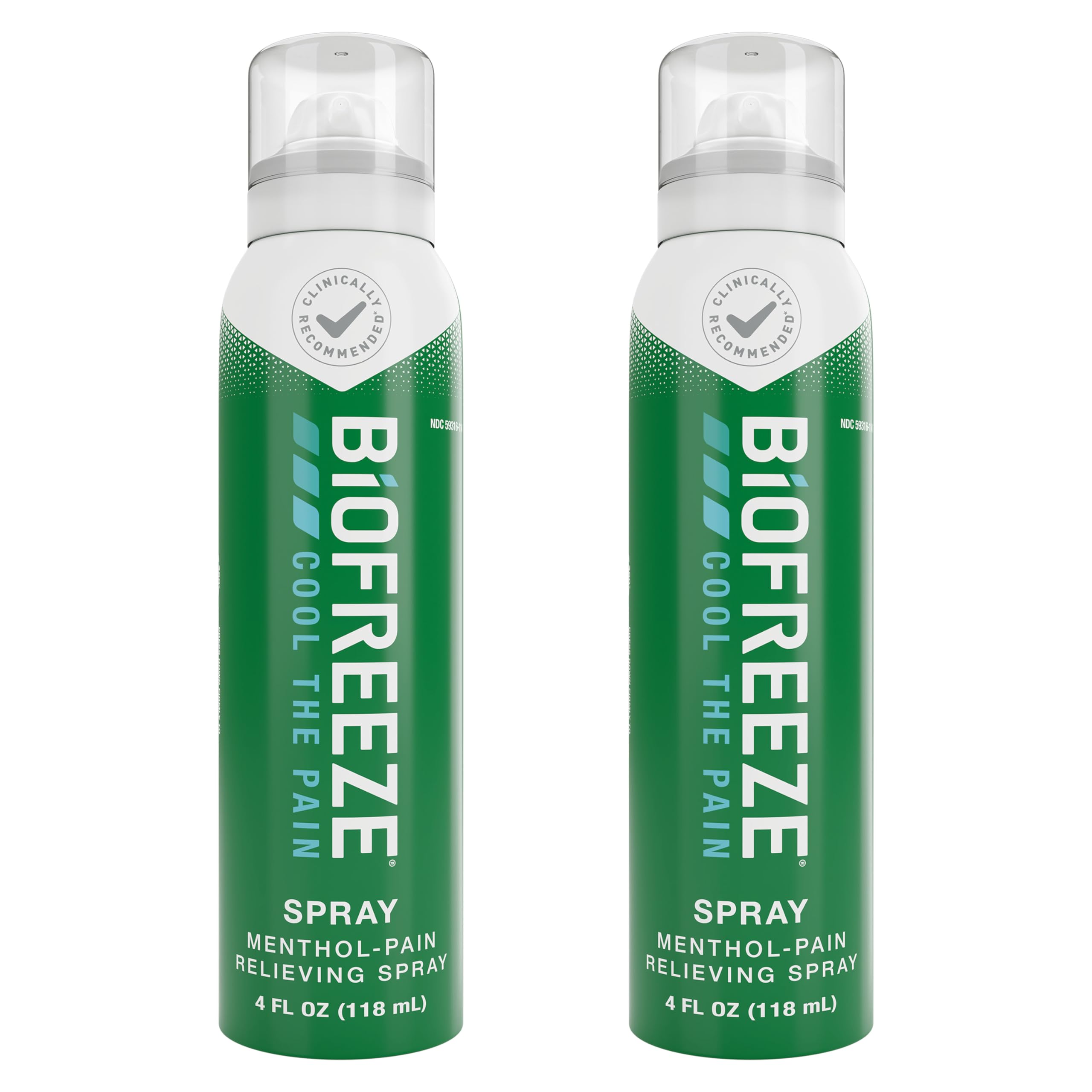 Biofreeze Pain Relief Spray, Arthritis Pain Reliever, Knee & Lower Back Pain Relief, Sore Muscle Relief, Neck Pain Relief, 2 Pack (4 FL OZ Biofreeze Menthol Spray) BiofreezeAu supplements