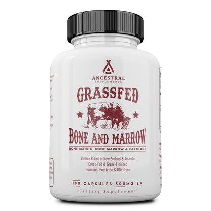 Ancestral Supplements Grass Fed Beef Bone and Marrow Supplement, Bone, Skin, Oral Health, and Joint Care Supplements Promote Whole Ancestral SupplementsUS supplements