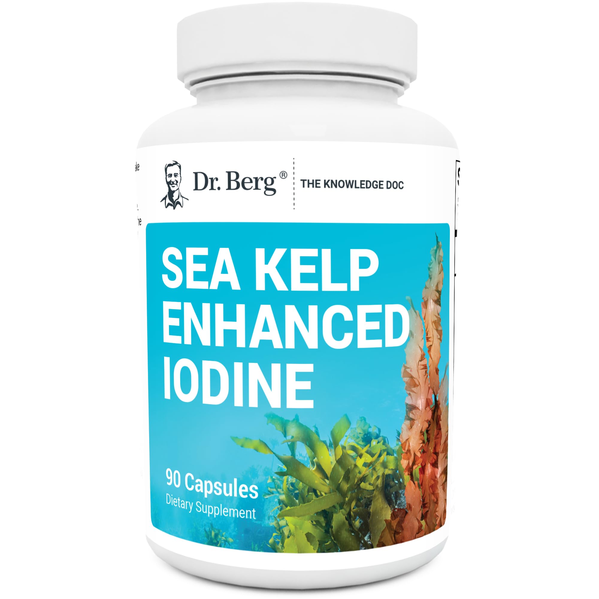 Dr. Berg's Sea Kelp Enhanced - Pure Healthy Thyroid Support Natural Antioxidants Dr. Berg NutritionalsUS supplements