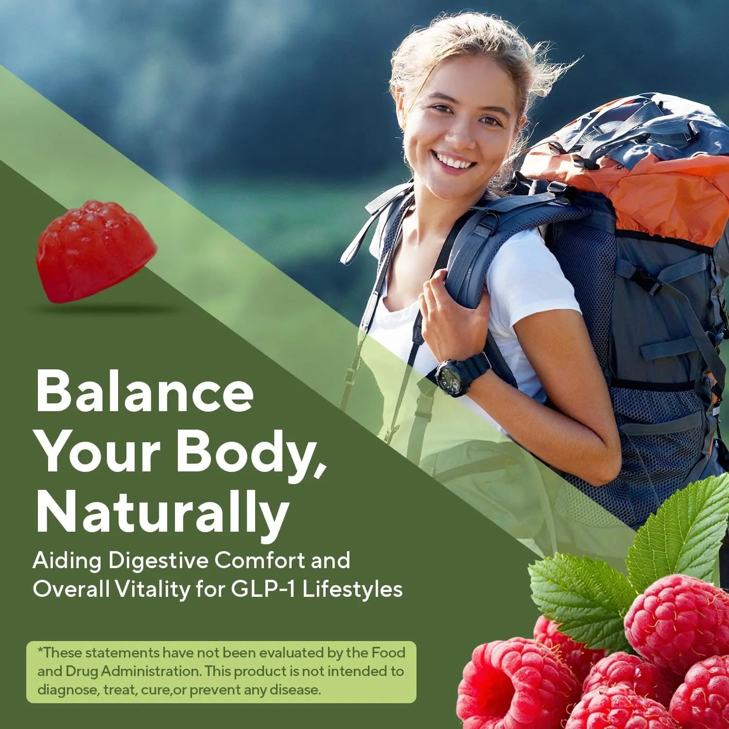 NuVa GLP-1 Support Multivitamin Gummies for Men & Women: Raspberry, Sugar-Free, 3g Fiber for Digestion & Gut Health NuVaAu supplements