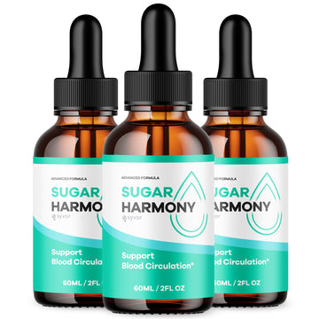 (3 Pack) Sugar Harmony Drops, Official SugarHarmony Liquid Drops with All Natural Ingredients, Advanced Formula Support Supplement with Maximum Strength Premium Vitamins for Women & Men (90 Servings) SyvorAu supplements