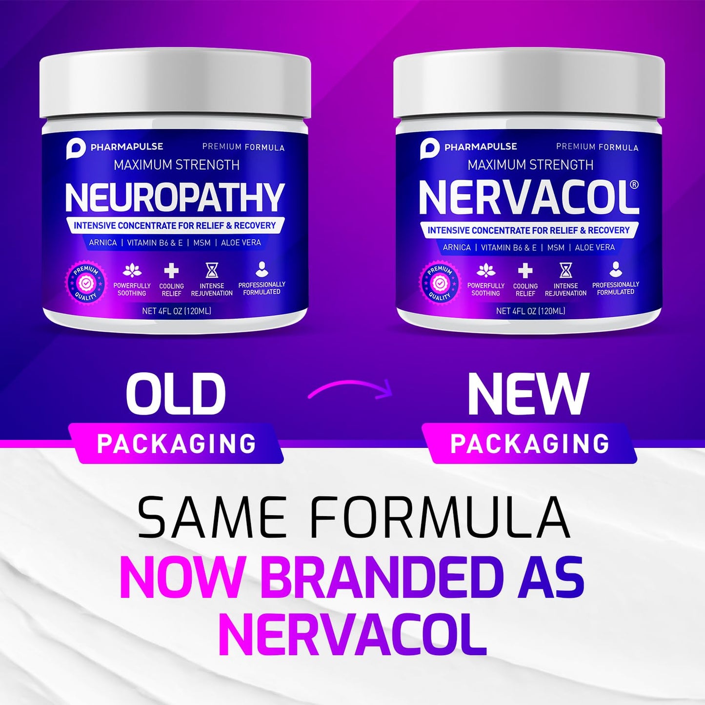 Neuropathy Nerve Therapy & Relief Cream - Maximum Strength Relief Cream for Foot PharmapulseUS supplements