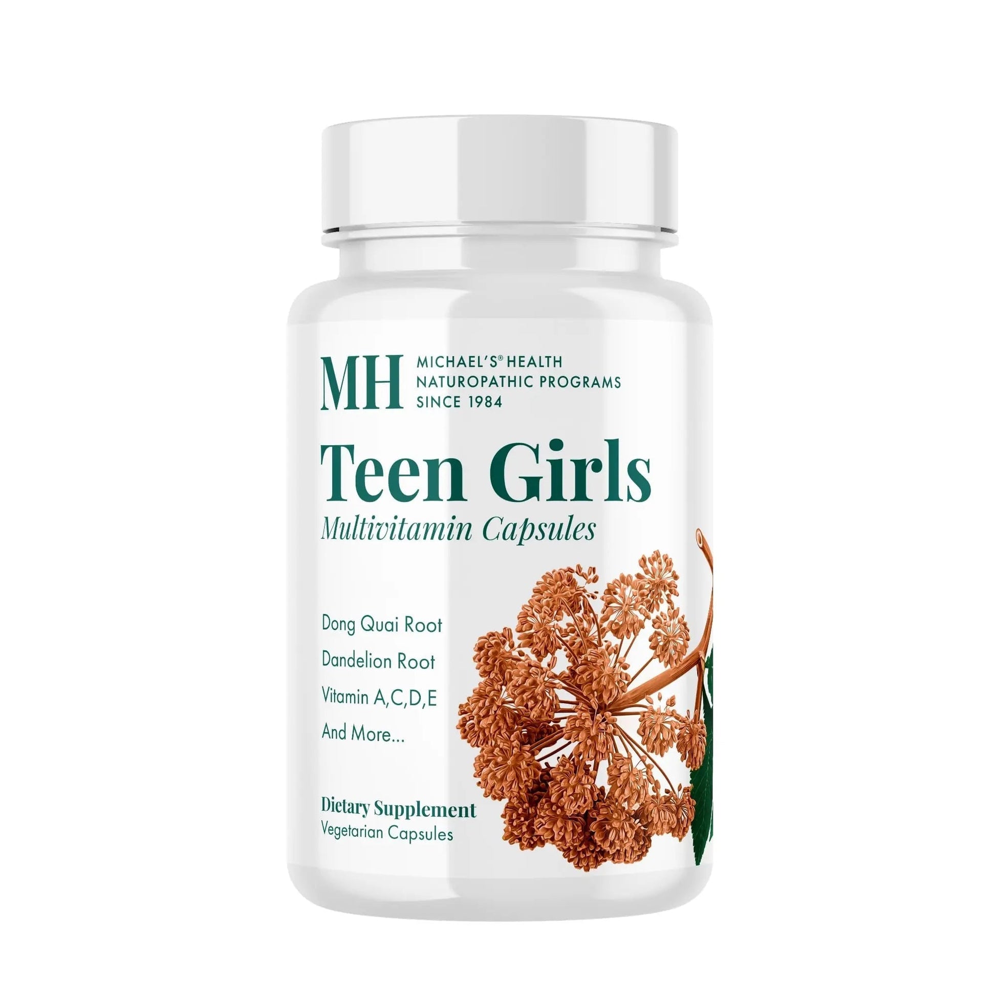 MICHAEL'S Health Naturopathic Programs Teen Girls Multivitamin - 120 Vegetarian Capsules - Nutrients for Healthy Growth & Development MICHAEL'SAu supplements