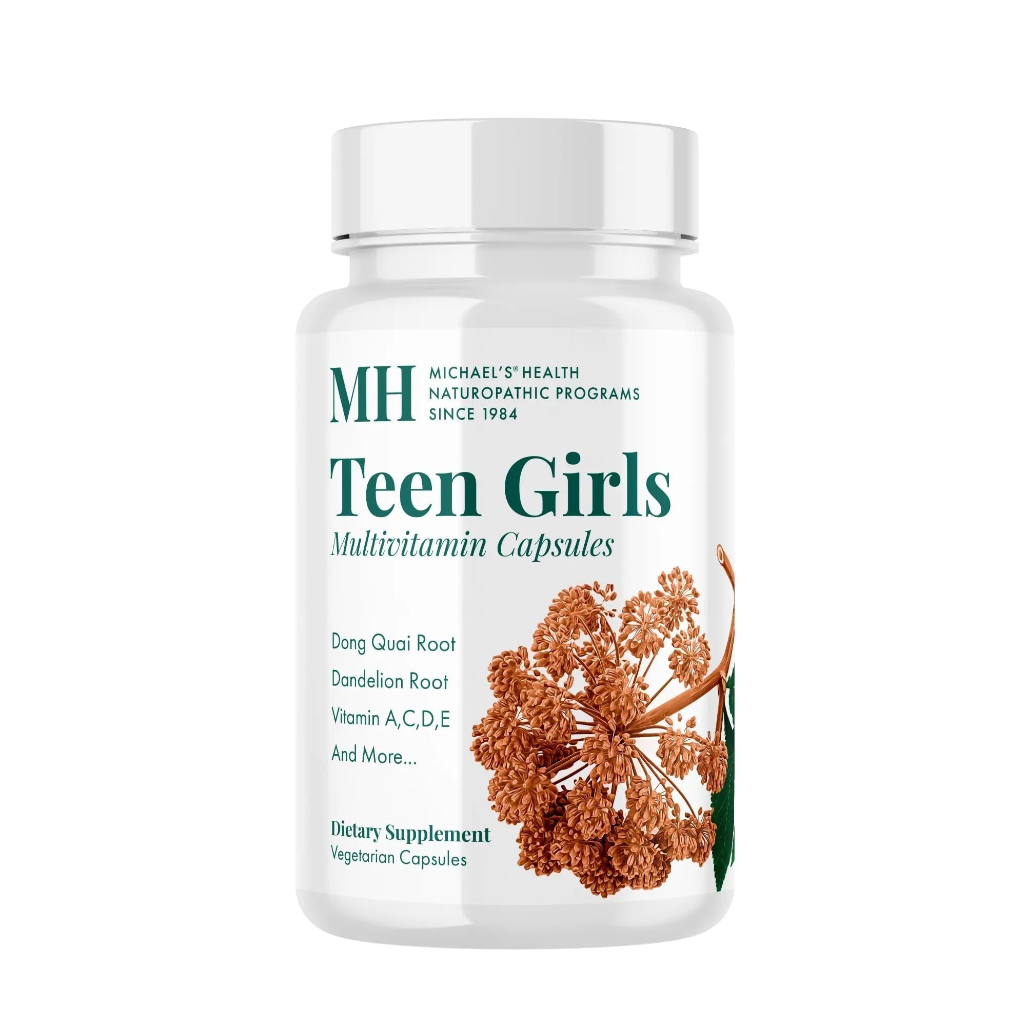 MICHAEL'S Health Naturopathic Programs Teen Girls Multivitamin - 120 Vegetarian Capsules - Nutrients for Healthy Growth & Development MICHAEL'SAu supplements