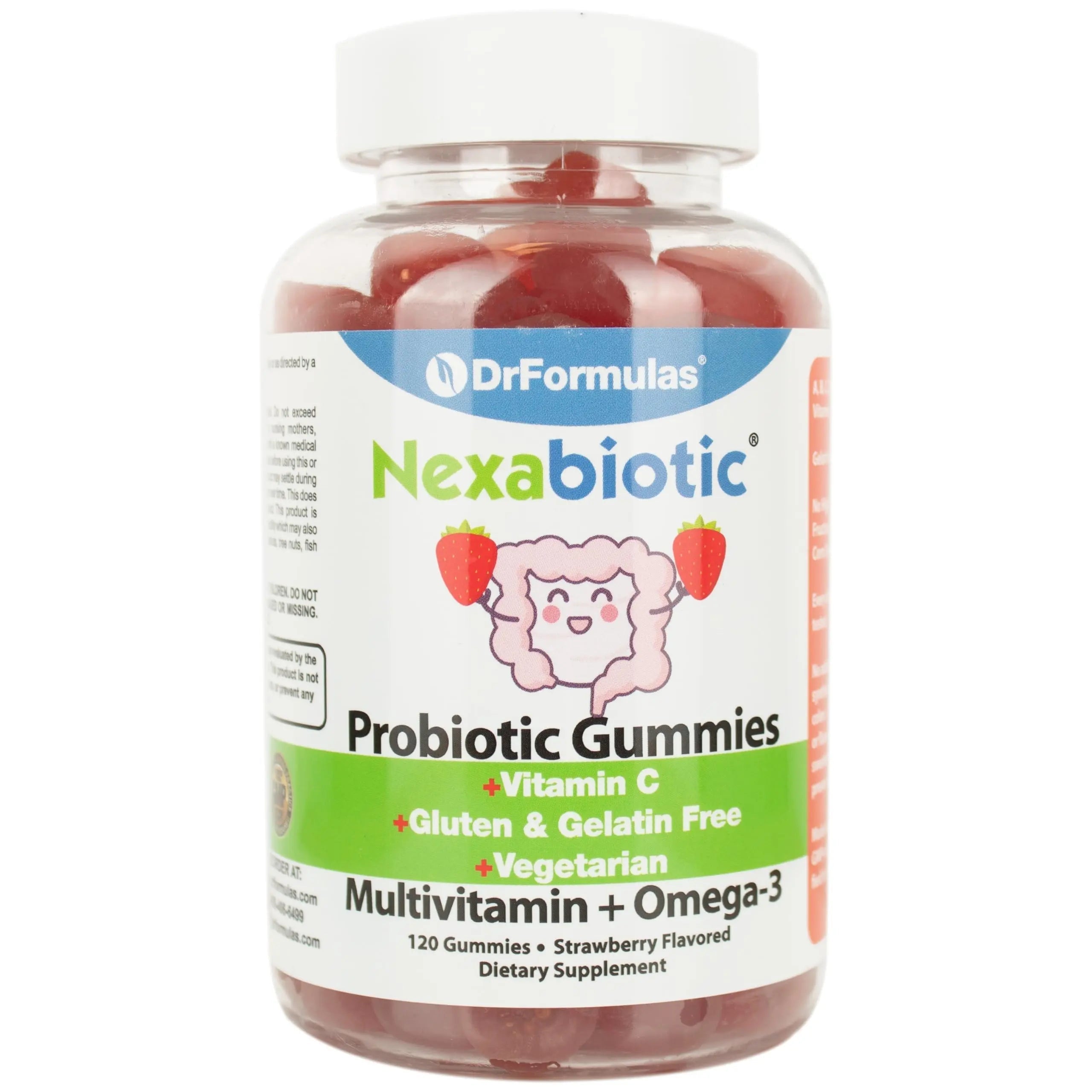 DrFormulas Multivitamin Gummies with Omega 3 and Probiotics for Kids and Adults with Vitamin C | Nexabiotic with Vitamin A, C, D3, E, B6, B12 DrFormulasAu supplements