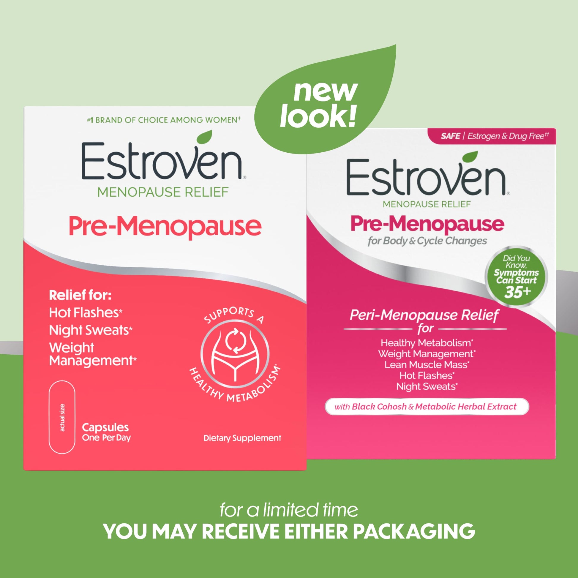 Estroven Pre-Menopause Relief, 30 Ct., Clinically Proven Ingredients, Provides Menopause Relief plus Night Sweats & Hot Flash Relief, Drug-Free or Estrogen Free EstrovenAu supplements