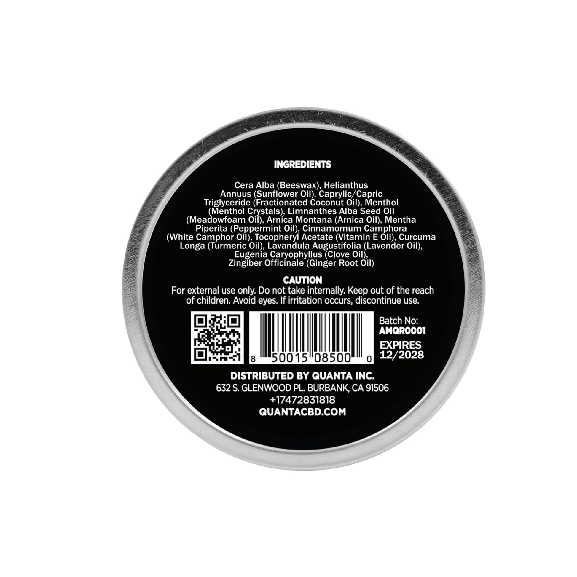 Quanta Muscle Rub - Coconut Oil, Vitamin E, Arnica, Ginger Root, Turmeric & Lavender – 1 oz QuantaAu supplements