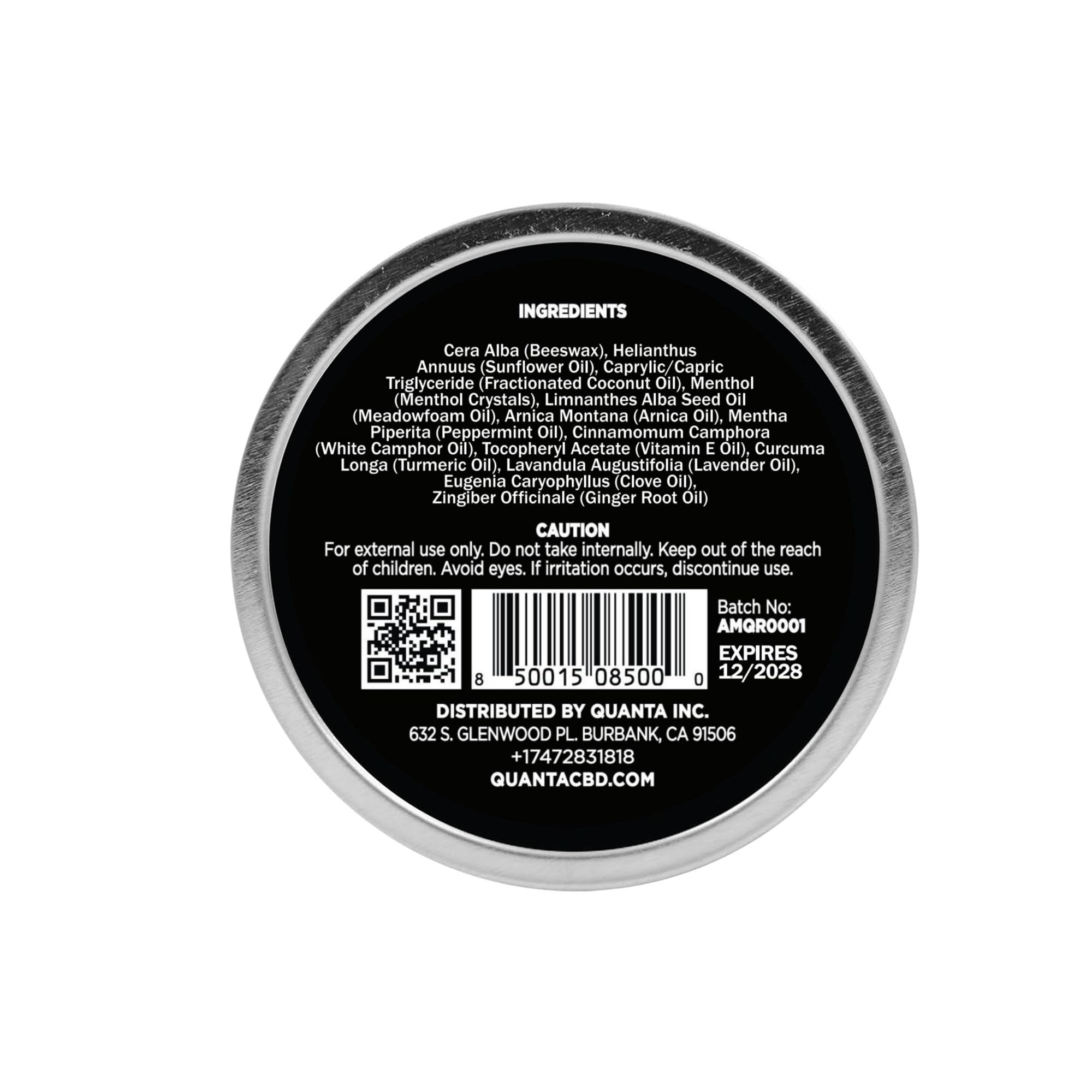 Quanta Muscle Rub - Coconut Oil, Vitamin E, Arnica, Ginger Root, Turmeric & Lavender – 1 oz QuantaAu supplements