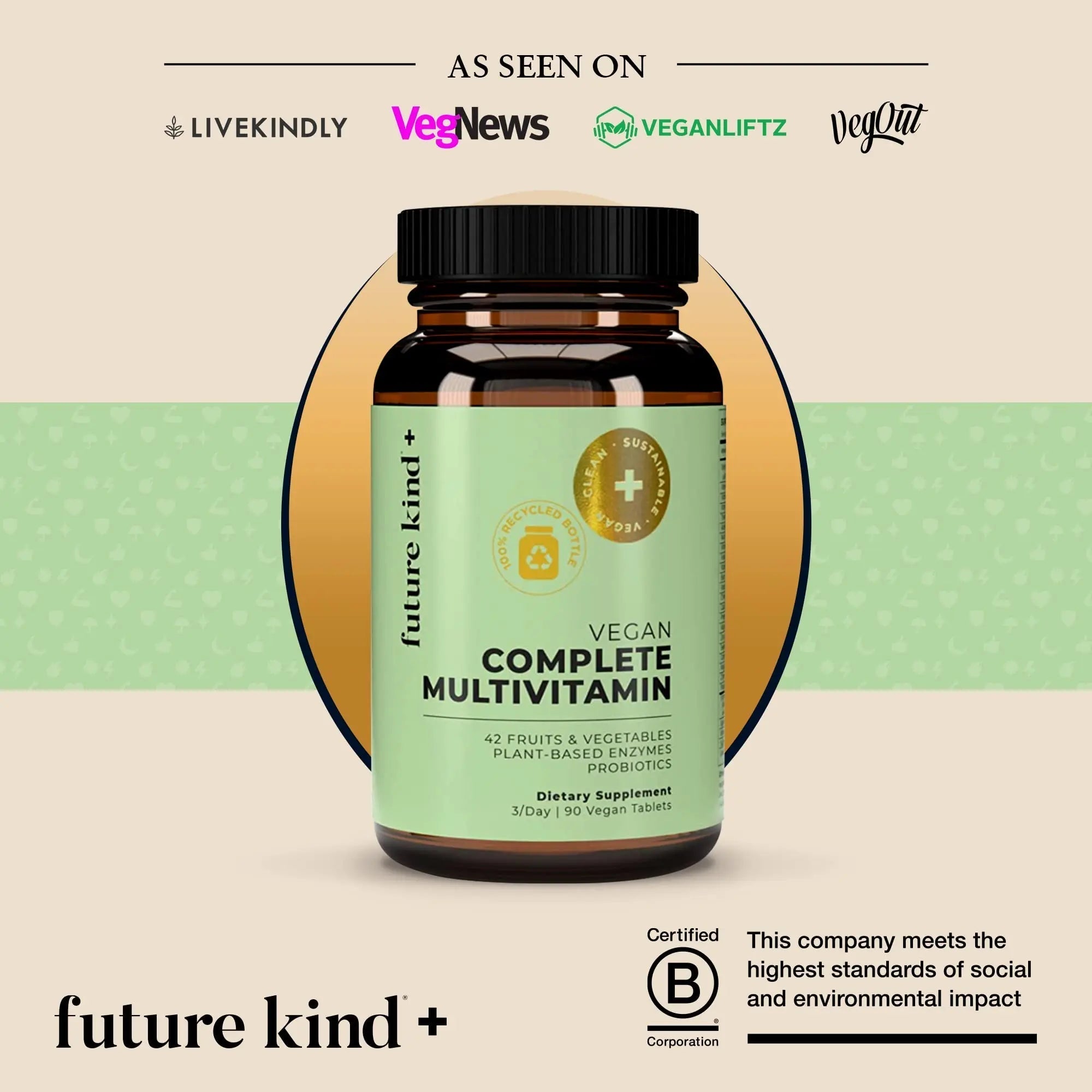 Future Kind Multivitamin Bundle - Vegan Complete Multivitamin and Vegan Essential Multivitamin - Vegan Vitamin B12, Omega 3, and Vitamin D3 - Complete Multivitamin, 42 Vitamins in 1 for Men and Women Future KindAu supplements