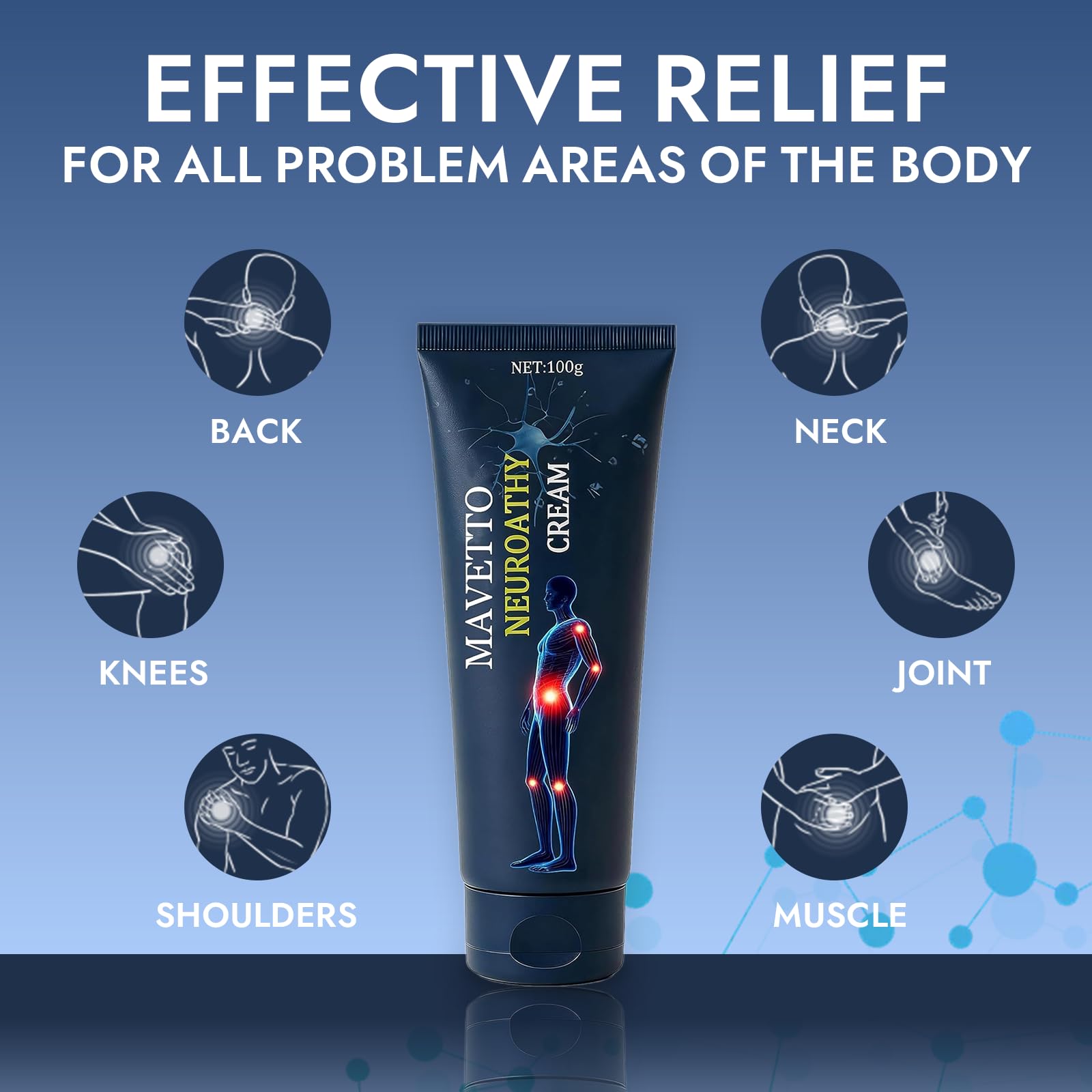 Bare Basics MAVETTO Neuropathy Relief Cream, Neurosoothe Formula Nerve Cream, Contains Capsaicin, Arnica, Menthol, MSM and Glucosamine, Improve Joint Discomfort, Increase Mobility (2pcs) Bare BasicsAu supplements