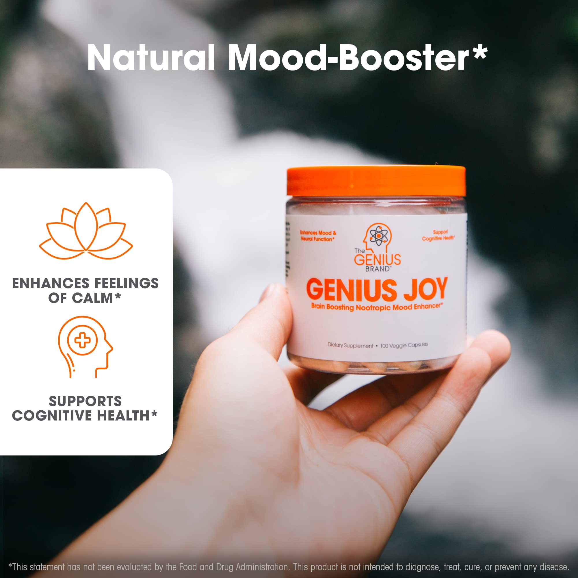 Genius Joy, Nootropic Mood Enhancer Supplement - Support Cognitive Health The Genius BrandAu supplements