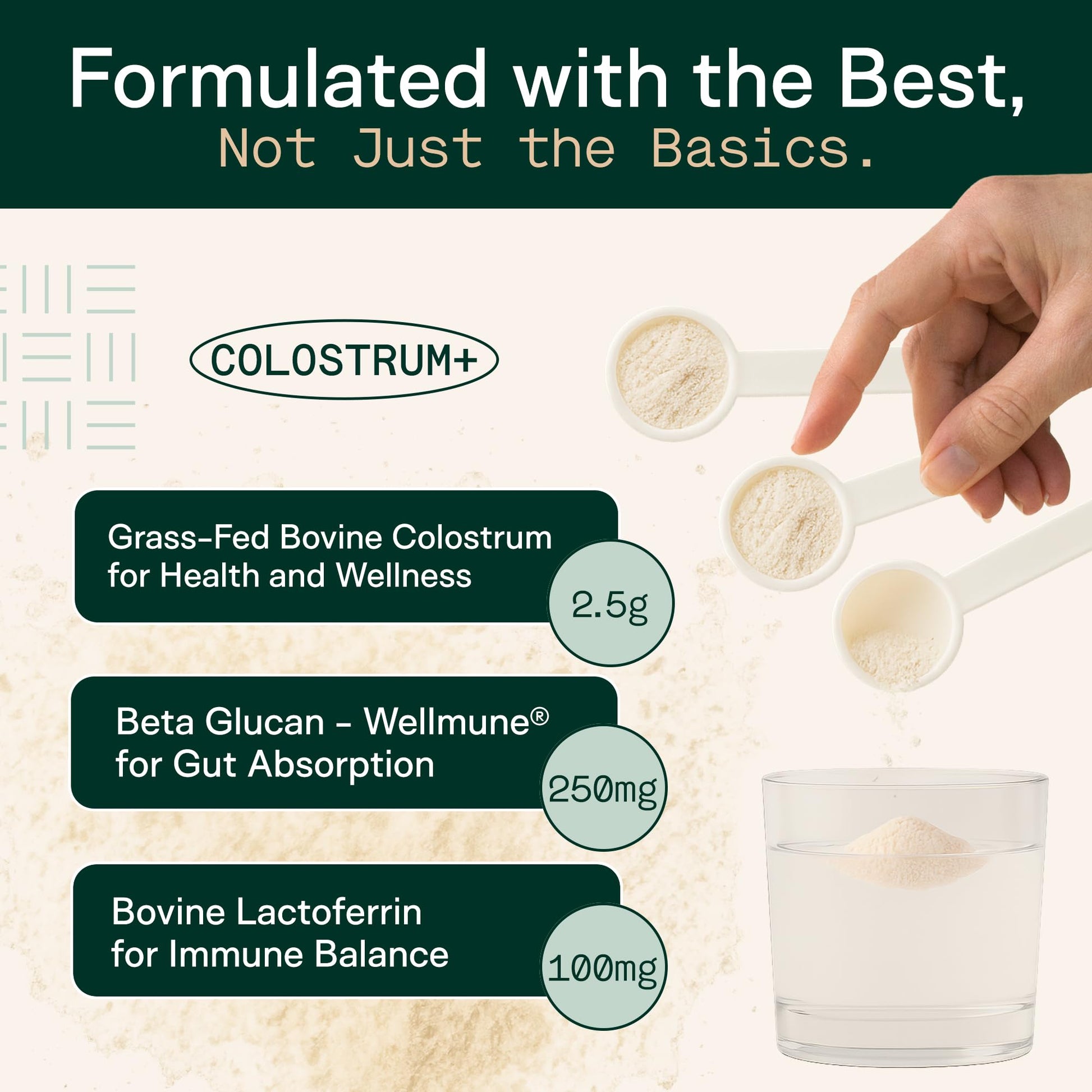 Adapt Naturals Colostrum Supplement with Lactoferrin & Beta-Glucan, Bio-Avail Grass Fed Bovine Colostrum Powder for Gut Health, Immune Support & Vitality | Non-GMO, 2500mg, Unflavored - 30 Days Supply ADAPT NATURALS BY CHRIS KRESSERAu supplements
