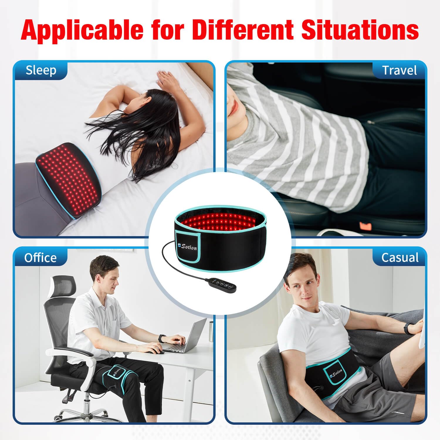 Sotion Red Light Therapy Belt with Massage-Red Light Therapy for Body&Near Infrared Light Therapy comrelaxAu supplements