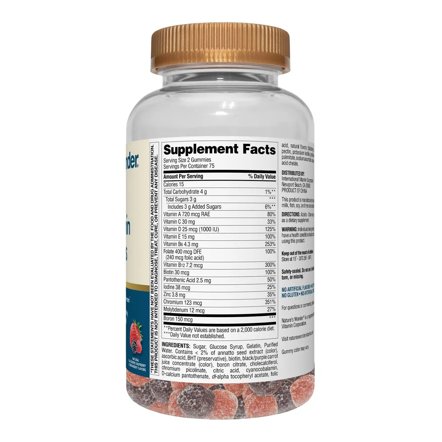 Nature's Wonder Men's Multivitamin Gummies, Supports Immune Health, Energy, Metabolism and Muscles with Vitamins A,C,D,B6,B12 Nature's WonderAu supplements