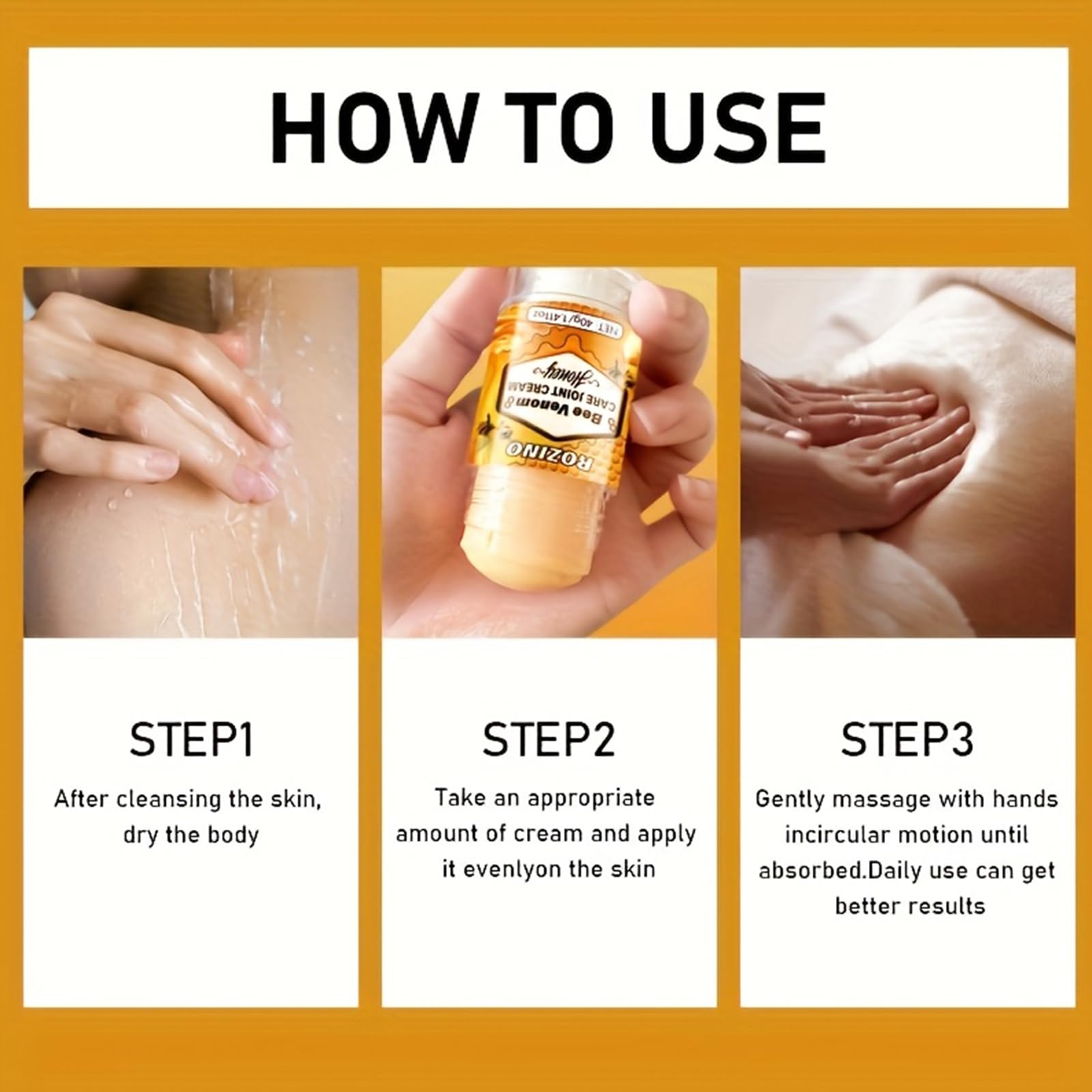 xiaoks 2PACK Bee Venom Care Joint Cream with Honey, 40g (1.411oz) - Natural Formula for Joint Comfort, Easy Application, Lightweight & Non - Greasy, Supports Joints with Daily Wear and Tear (2) xiaoksAu supplements