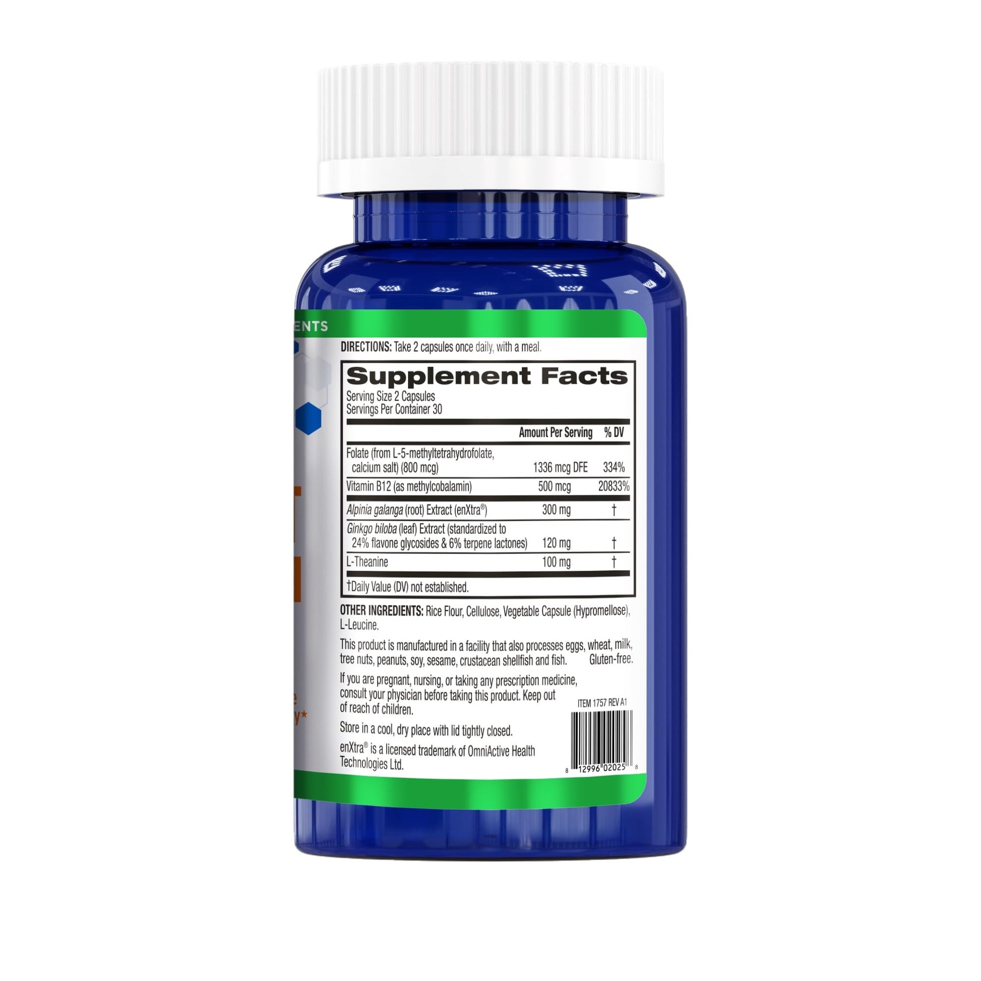 BioTrust Brain Bright – Daily Nootropic Boost for Focus, Concentration, Mental Clarity – Caffeine Free Nootropics Brain Support Supplement – Thai Ginger, Ginkgo, Folate, L-Theanine – 30 Servings BioTrustAu supplements