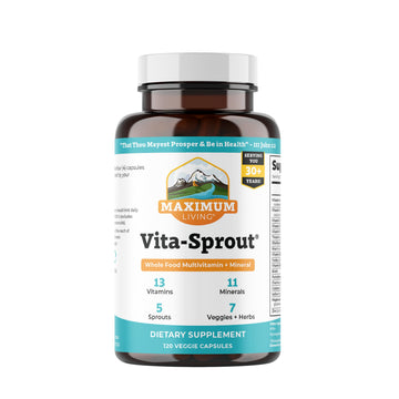 Maximum Living - Vita-Sprout Whole-Food Multivitamin & Phytonutrient Blend - 120 Capsules Maximum LivingAu supplements