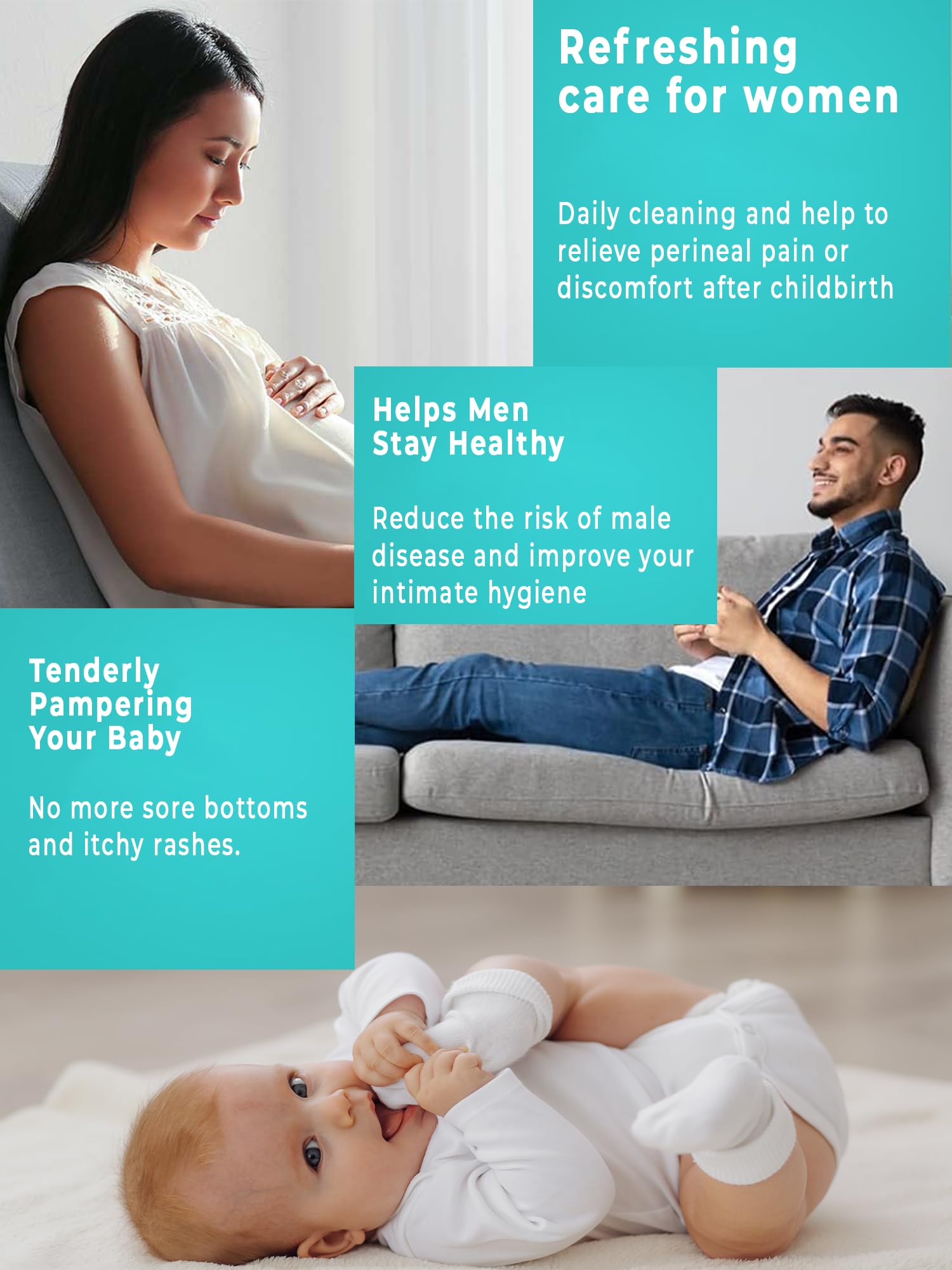 Peri Bottle , Squeeze-Free Portable Bidet for Postpartum Essentials, Peri Bottles for Feminine Hygiene TICALBAKAu supplements