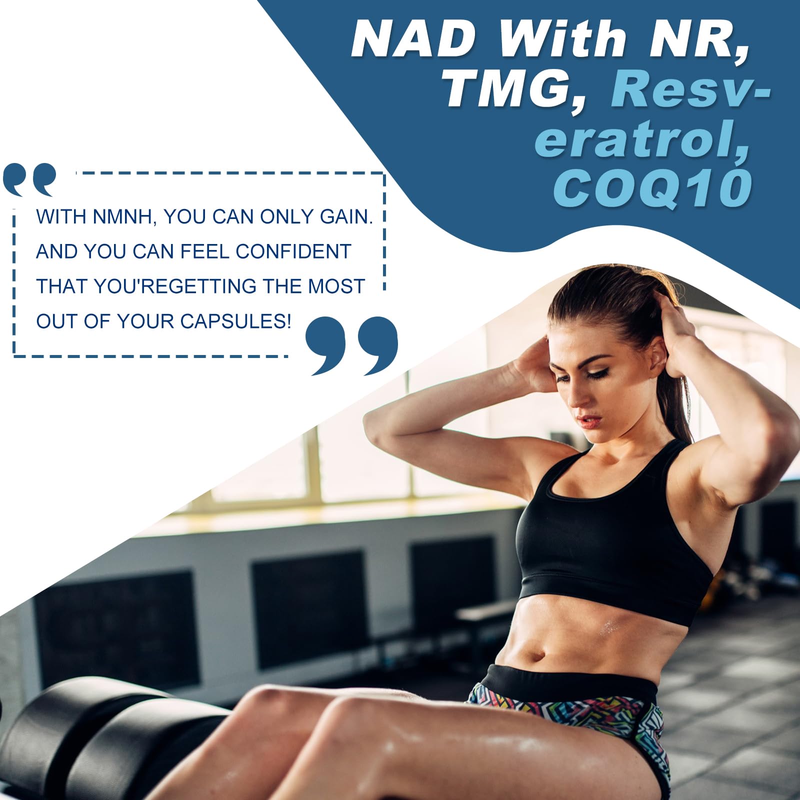 500mg NMNH, NMN Supplement Alternative with NR, TMG, Resveratrol, COQ10, NAD Supplement, Anti Aging, Energy, Boost NAD+ Levels, 60 Capsules inGreensAu supplements