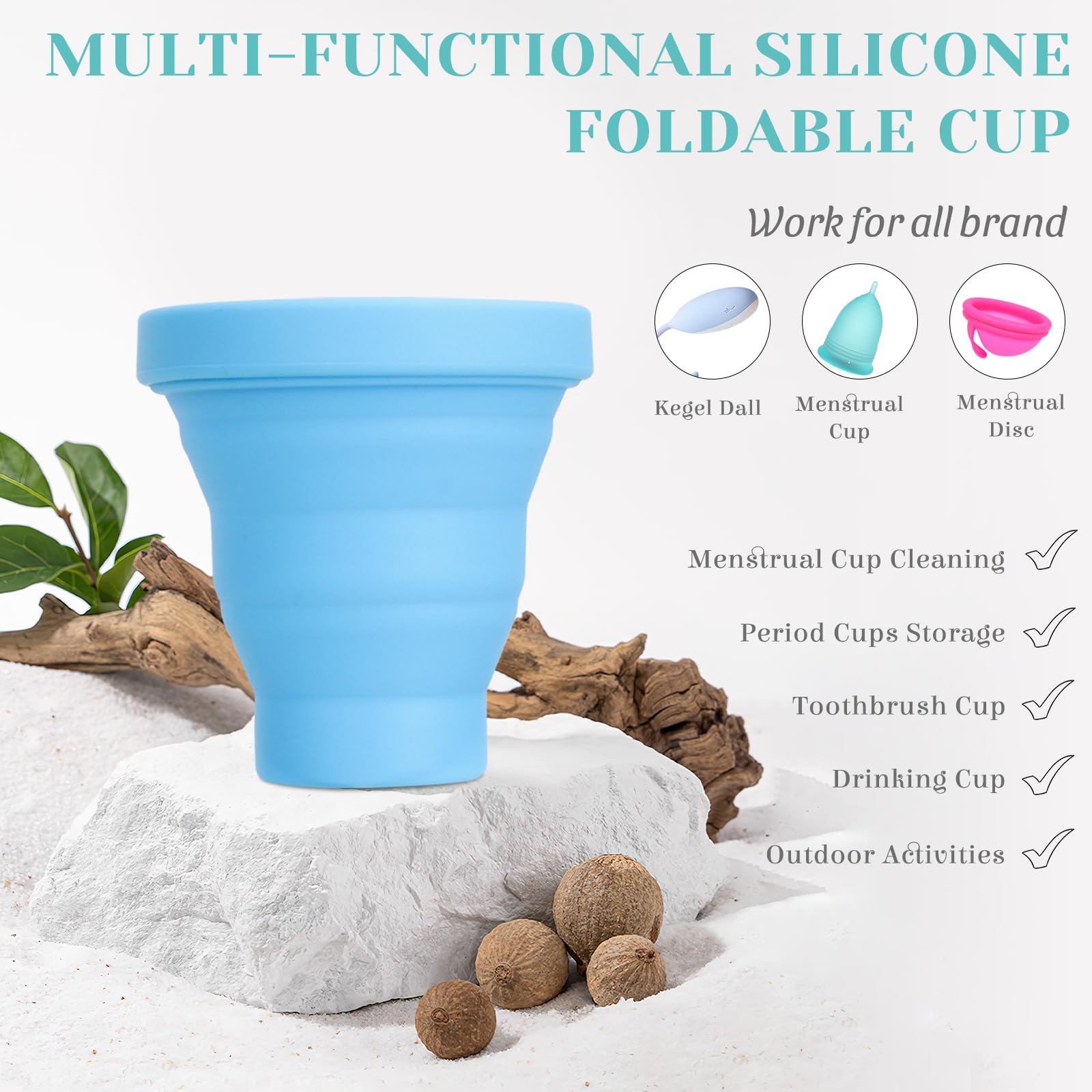 YTYOMUR Menstrual Cup Set, 2 Soft Period Cup Come with Collapsible Cleaner Cup YTYOMURAu supplements
