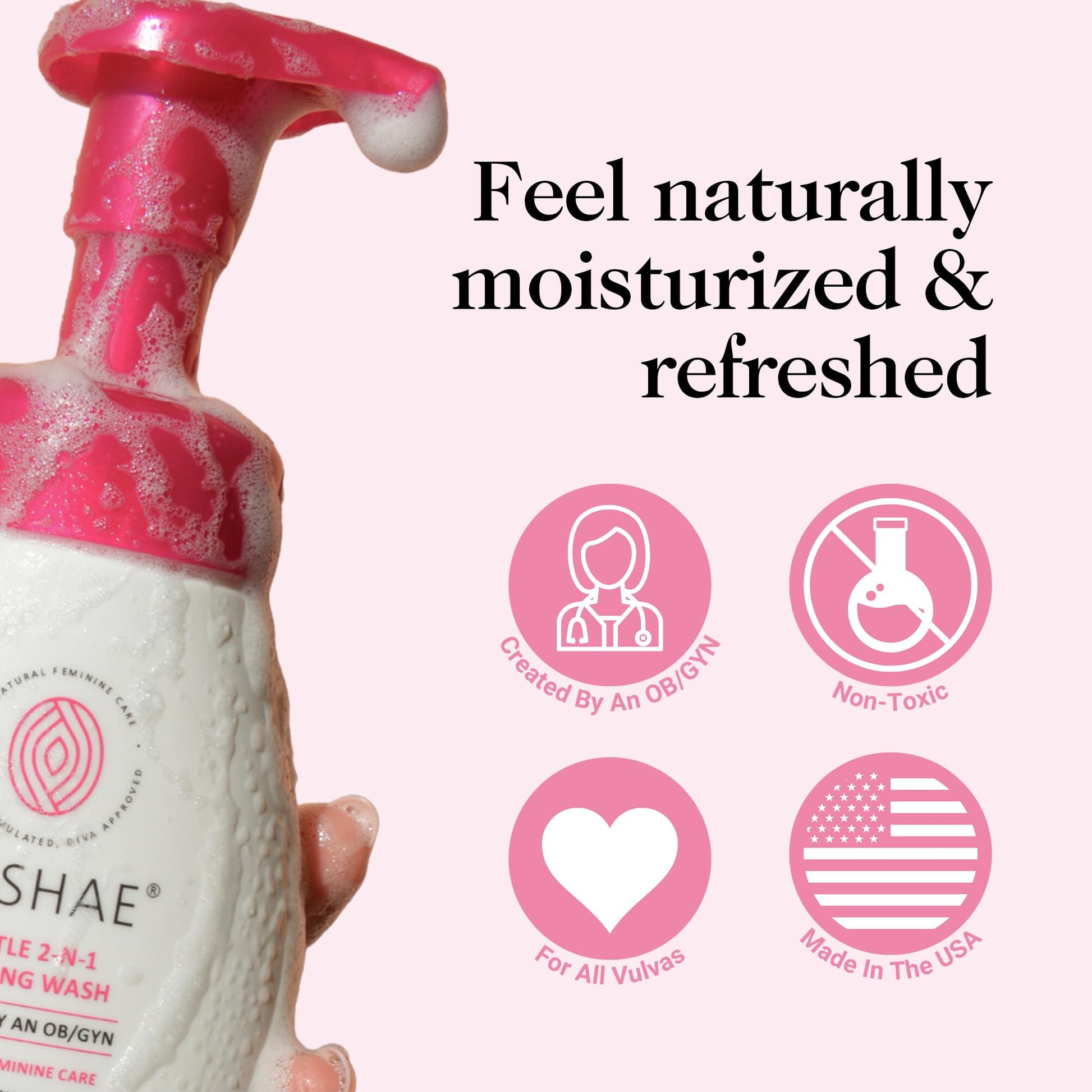 Kushae Gentle 2-in-1 Foaming Wash, pH Balance Feminine Wash for Optimal Hygiene KushaeAu supplements