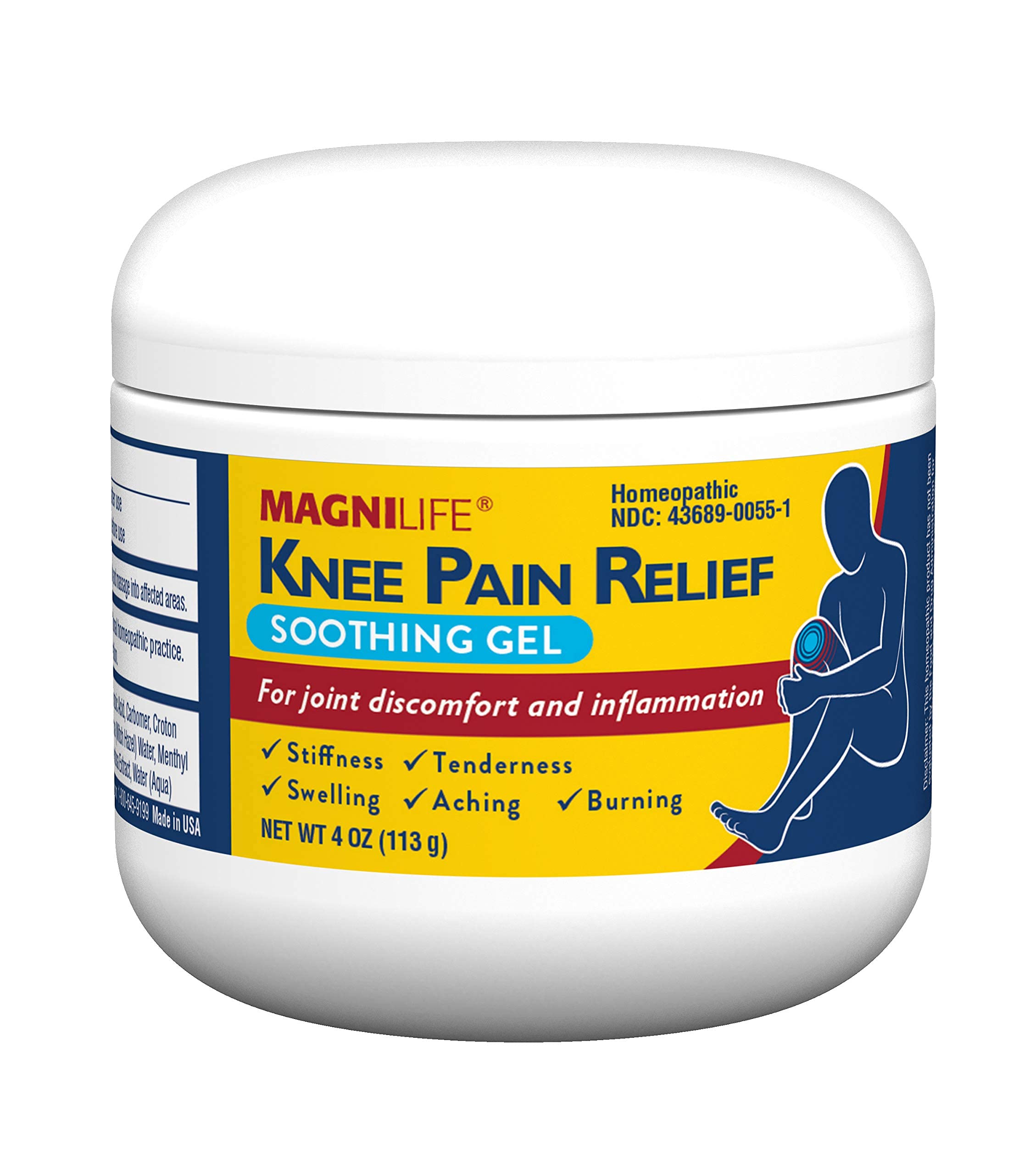 MagniLife Knee Pain Relief Gel (4 oz), Arnica-Based Gel for Joint Pain, Knee Stiffness & Swelling, Non-Greasy, No Staining, Massage-in Formula for Daily Knee Support & Comfort MagniLifeAu supplements