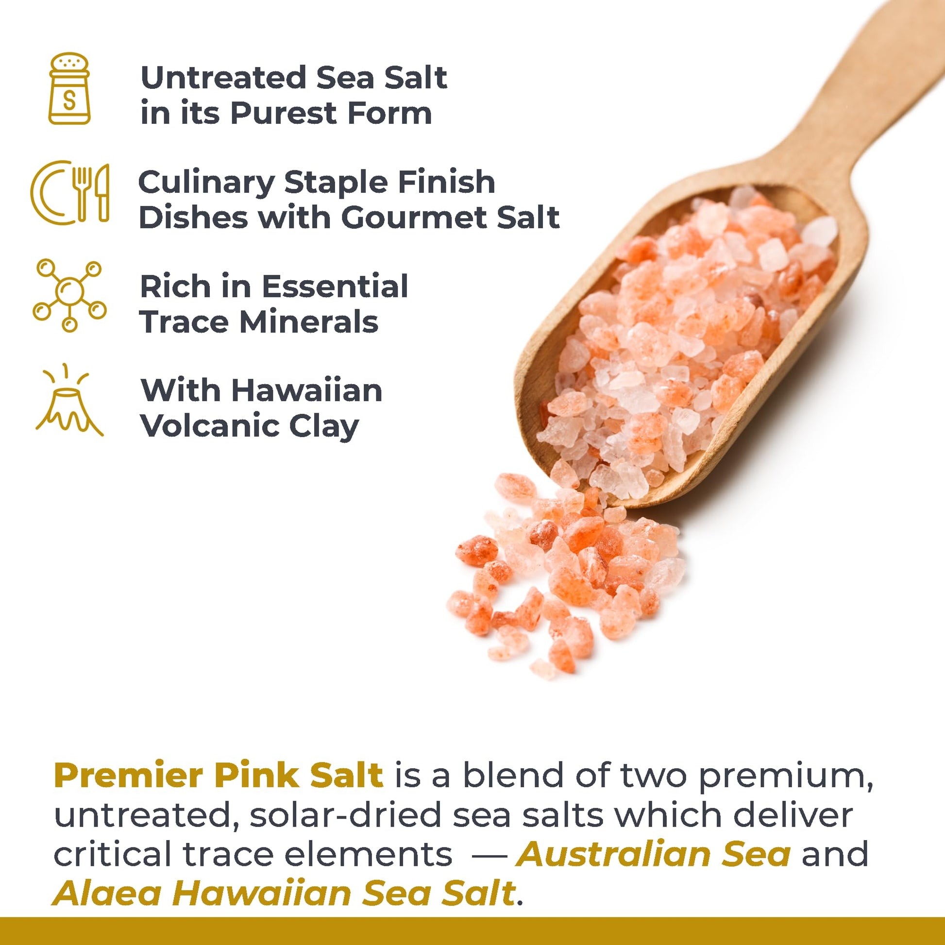 Premier Research Labs Pink Salt - Hawaiian Red Alaea Sea Salt Blend for Food, Cooking, and Eating - Flaky, Unrefined, and Additive-Free, 12 oz Premier Research LabsAu supplements