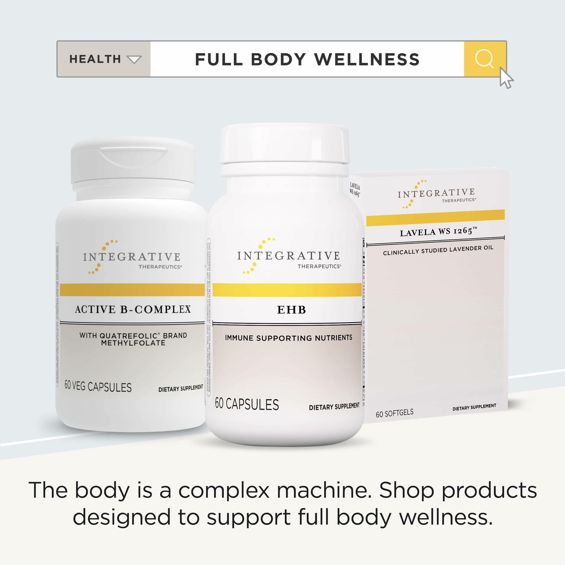 Integrative Therapeutics EHB - Immune Support Supplement with Vitamins A, C & B6* - Mineral Support with Zinc - Dairy-Free & Gluten-Free - 60 Capsules (20 Servings) Integrative TherapeuticsAu supplements