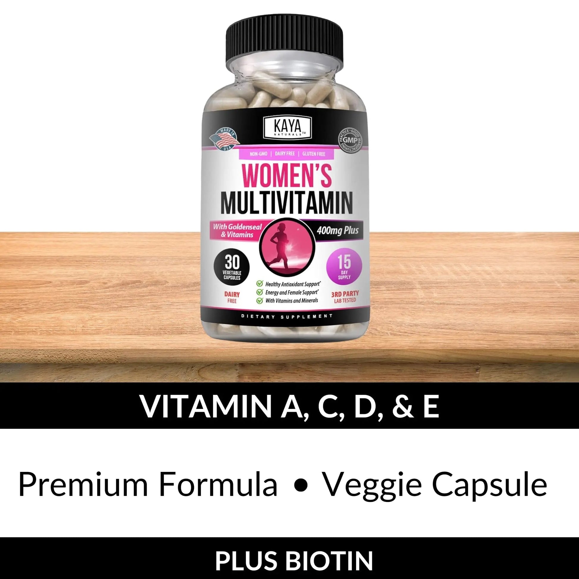 Kaya Naturals Women's Multivitamin, Overall Healthy Antioxidant, and Immune Support, Vitamins A, D, C, E, Biotin Kaya NaturalsAu supplements