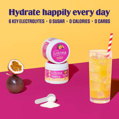 Ultima Replenisher Daily Electrolyte Drink Mix – Passionfruit, 30 Servings – Hydration Ultima ReplenisherUS supplements