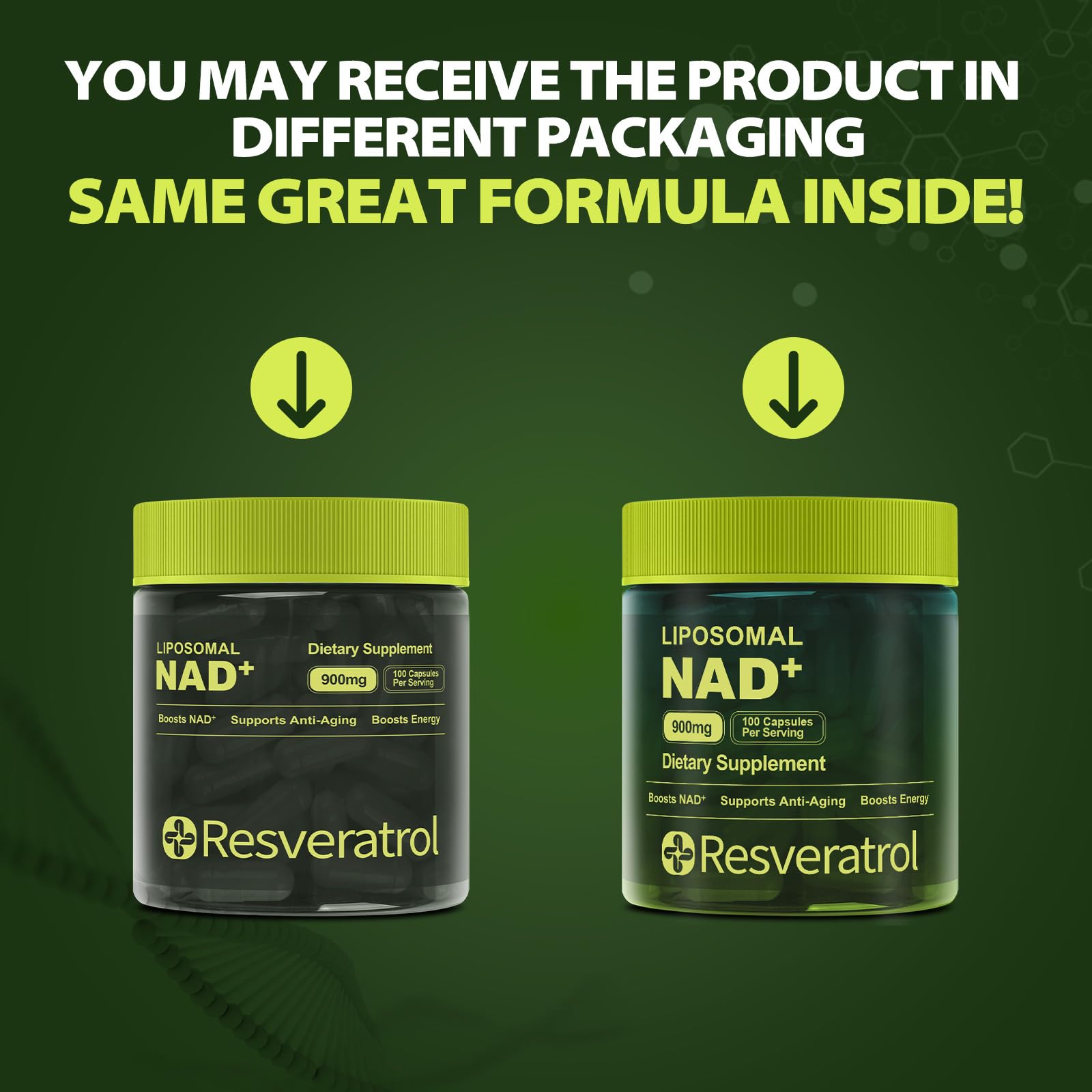 BOSNETHUINH NAD+ Supplement, NAD Nicotinamide Riboside Resveratrol, Liposomal NAD - NMNH Supplement Alternative for Anti-Aging, Mental Clarity & Cellular Energy 100 Capsules BOSNETHUINHAu supplements