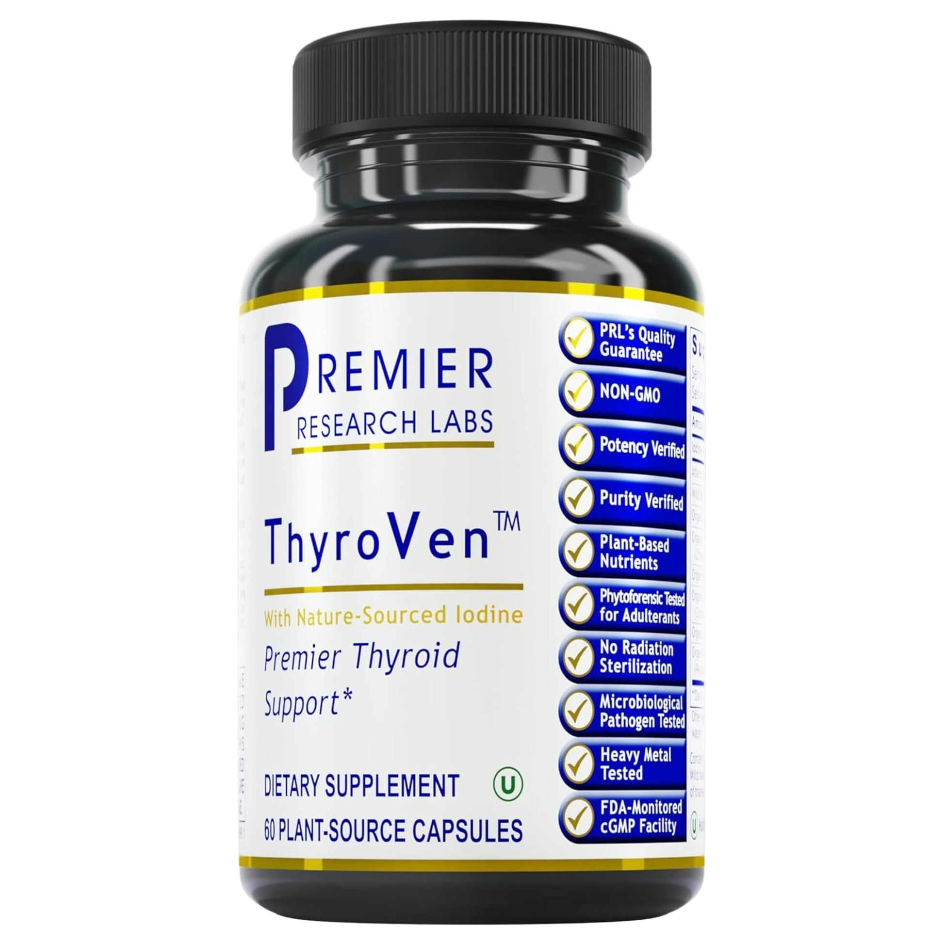 Premier Research Labs ThyroVen - Thyroid Support for Women, Thyroid Support for Men, Thyroid Supplement, Thyroid Support Complex with Naturally-Sourced Iodine - 60 Capsules Premier Research LabsAu supplements
