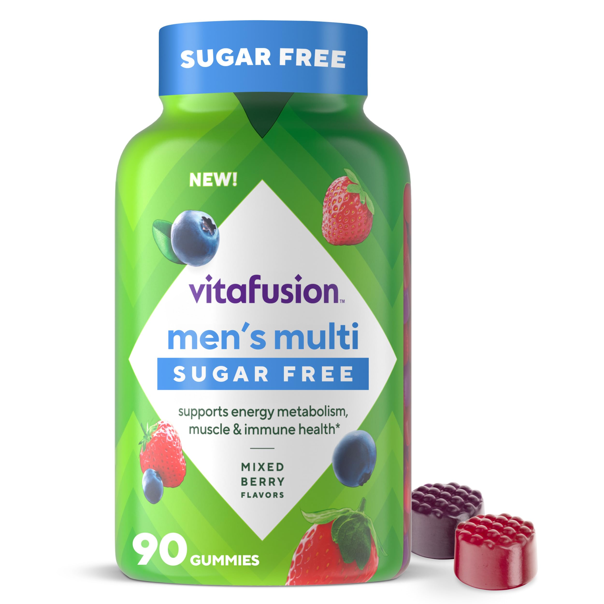 vitafusion Sugar Free Men’s Multi Daily Gummy Multivitamins, Supports Energy Metabolism, Muscle and Immune Health VitafusionAu supplements