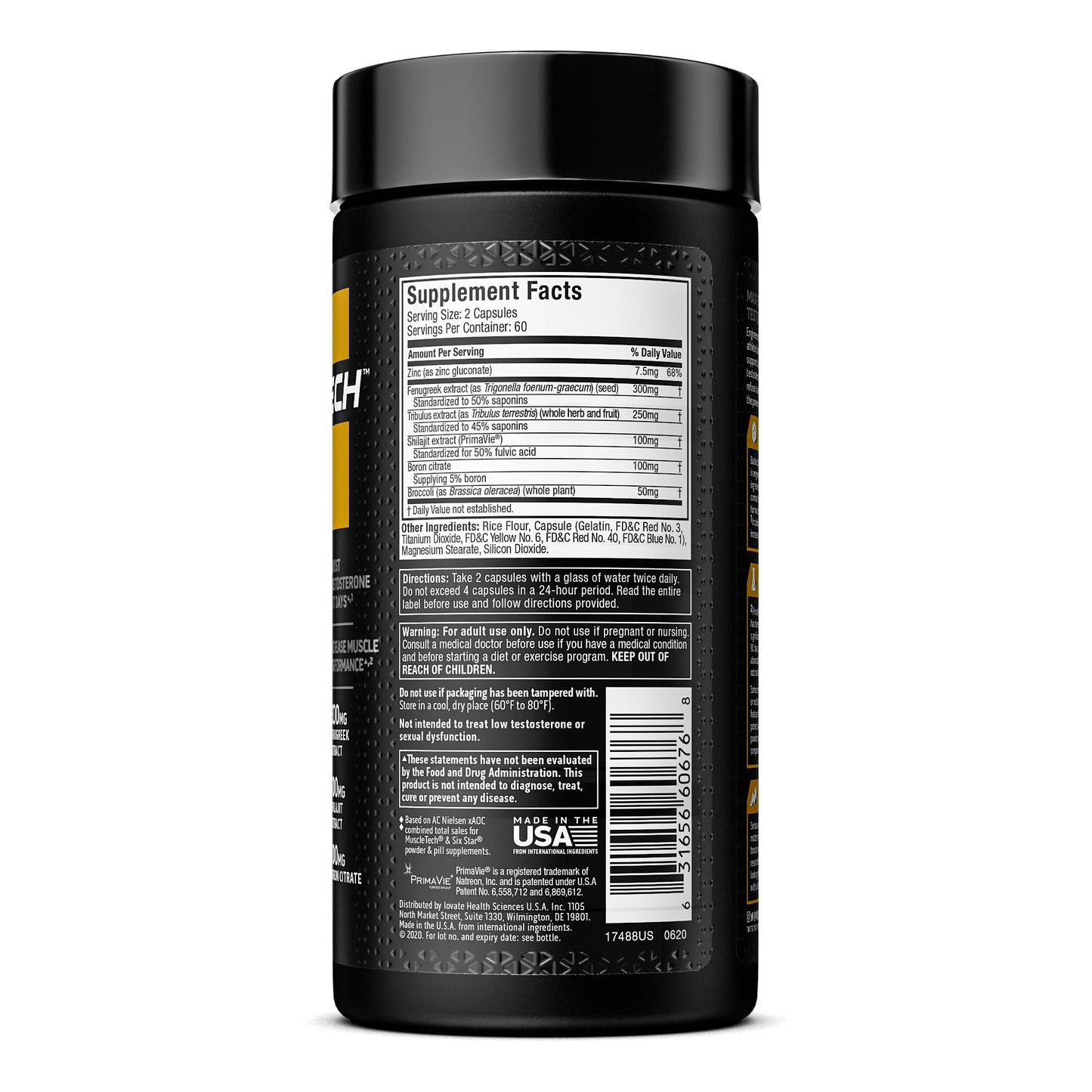 Testosterone Booster for Men, MuscleTech AlphaTest, Tribulus Terrestris & Boron Suppleme MuscleTechUS supplements