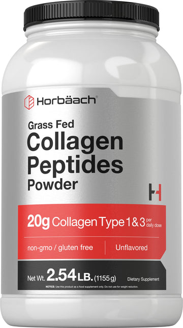 Collagen Peptides Powder 40 oz | Unflavored | Type 1 and 3 | Hydrolyzed Protein Collagen HorbäachAu supplements