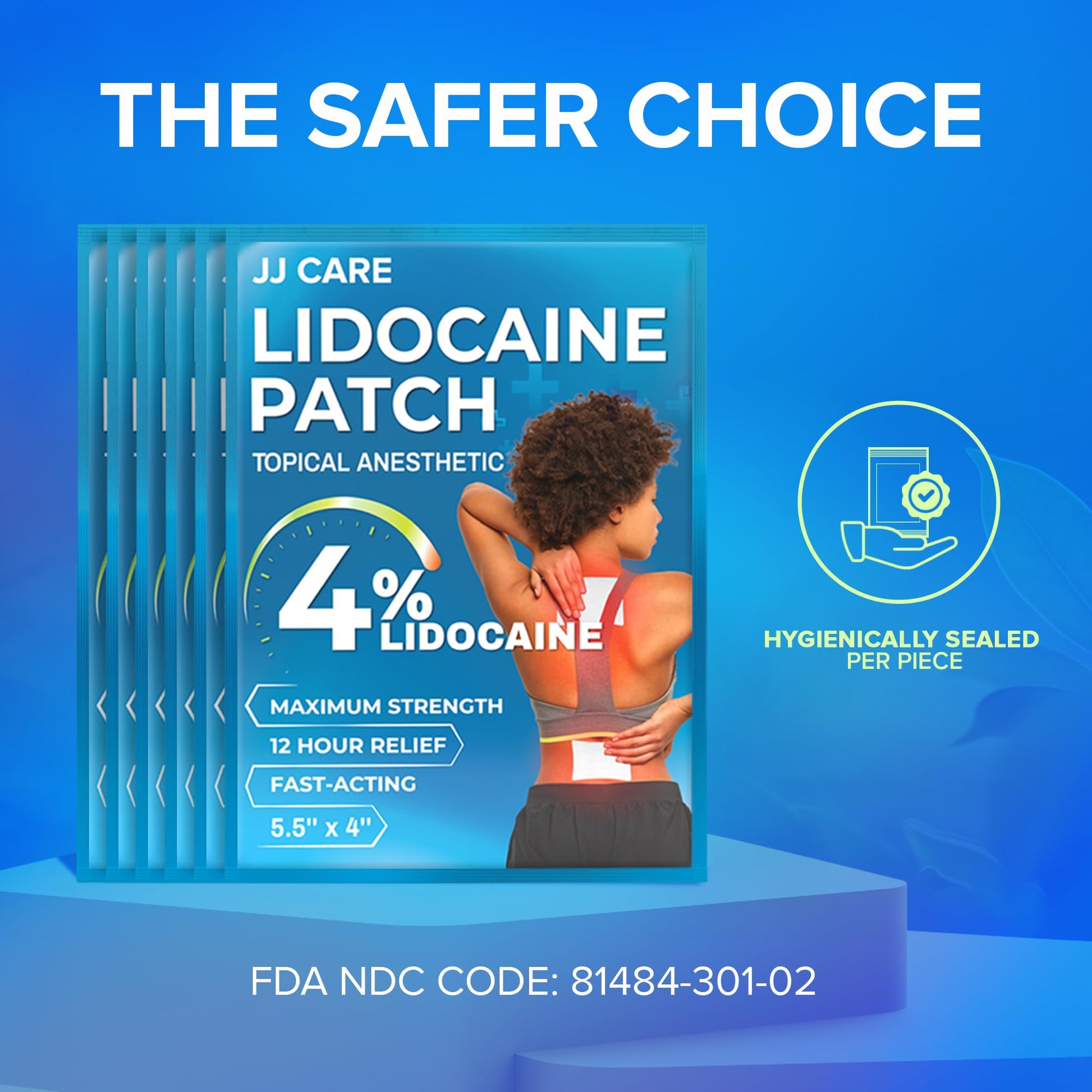 JJ CARE Lidocaine Patches [Pack of 30], 4” x 5.5” Lidocaine 4% Maximum Strength Back Pain Relief Patches for Fast Numbing of Aches, Pains, Back, Neck, Shoulder, Muscle Soreness JJ CAREAu supplements