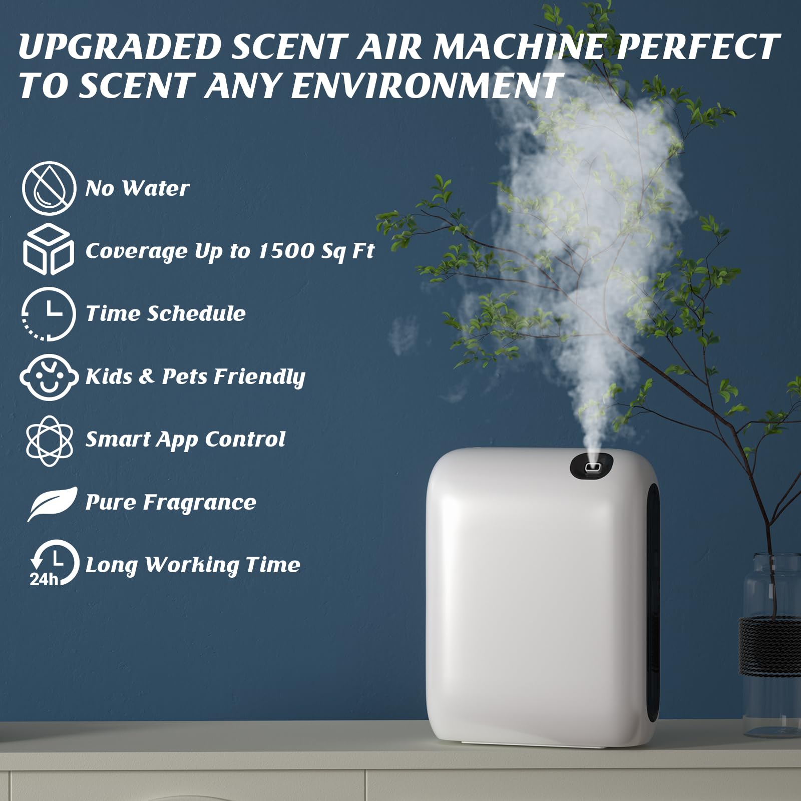Barthelemy Scent Air Machine for Home, 1500 Sq. Ft Coverage Waterless Essential Oil Diffuser BarthelemyAu supplements