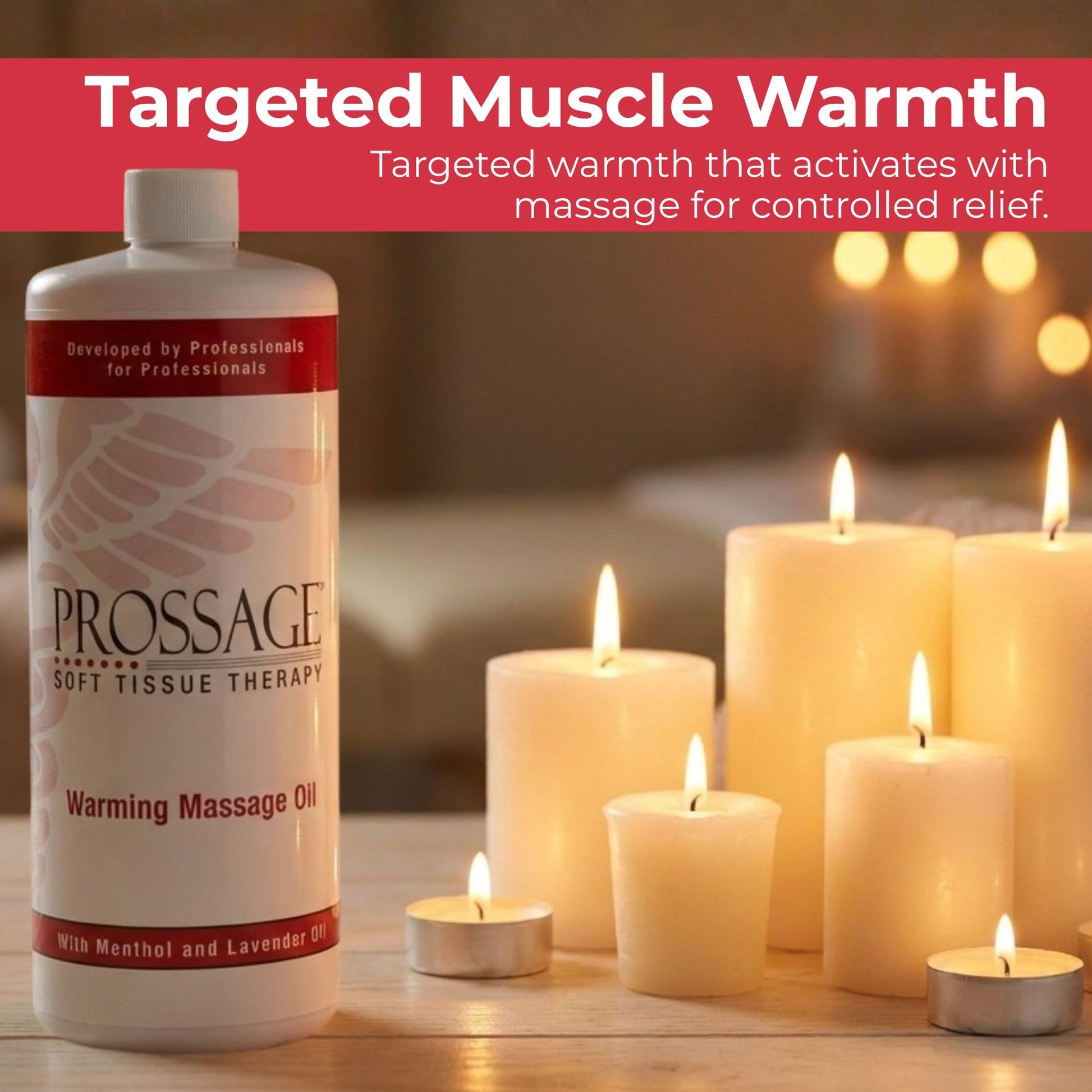 Prossage Heat Warming Relief Massage Oil for Therapuetic Massages, Deep Tissue Massages, and Aromatherapy, Topical Reliever, 32 Ounce Bottle ProssageAu supplements