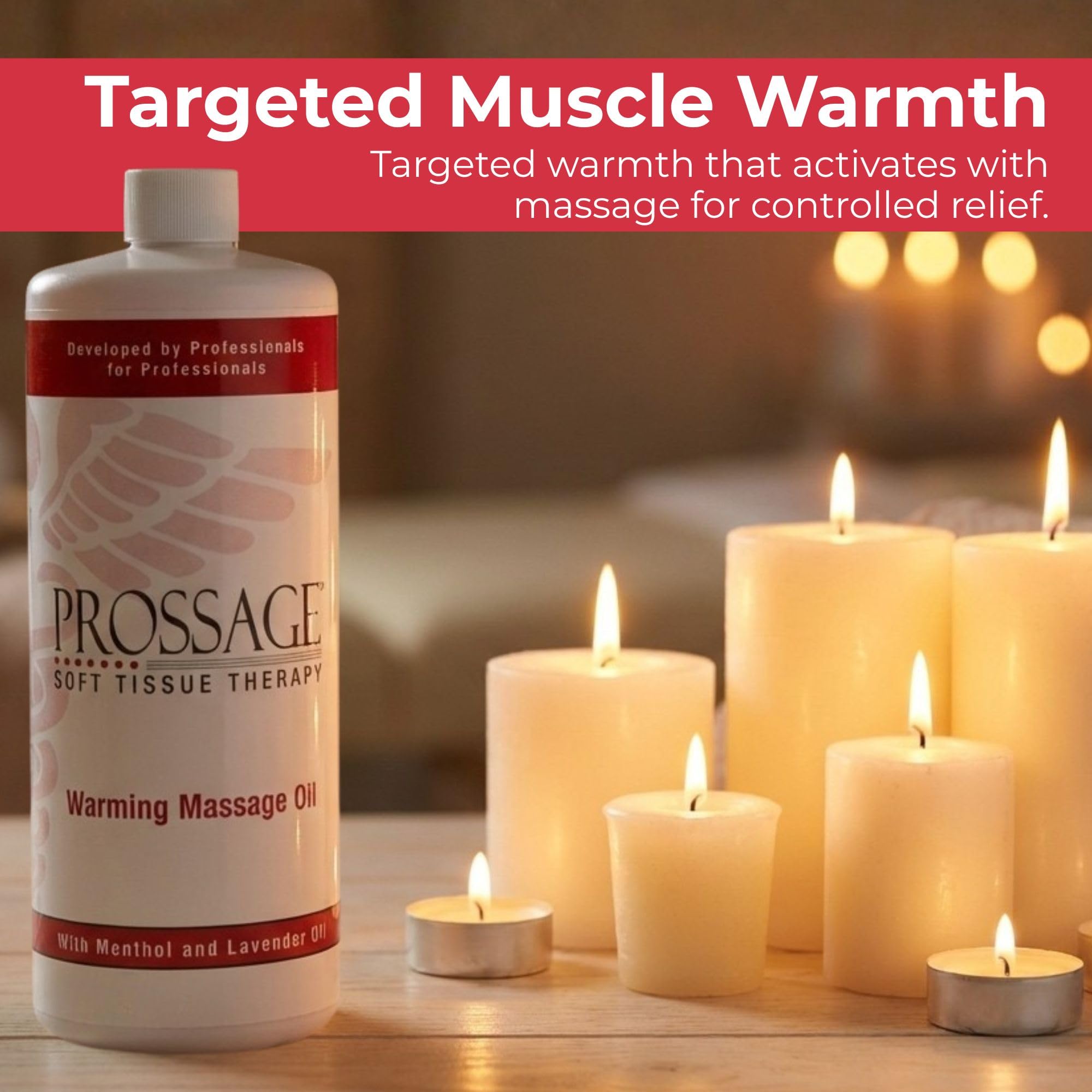 Prossage Heat Warming Relief Massage Oil for Therapuetic Massages, Deep Tissue Massages, and Aromatherapy, Topical Reliever, 32 Ounce Bottle ProssageAu supplements