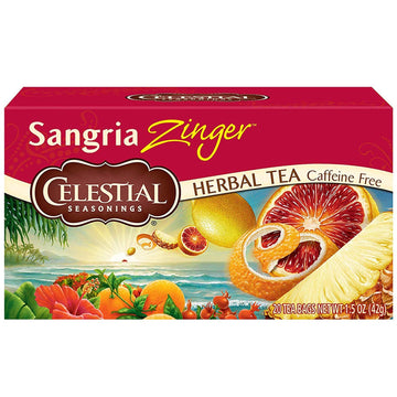 Celestial Seasonings Herbal Tea, Sangria Zinger, 20 Count (Pack of 6) Celestial SeasoningsAu supplements