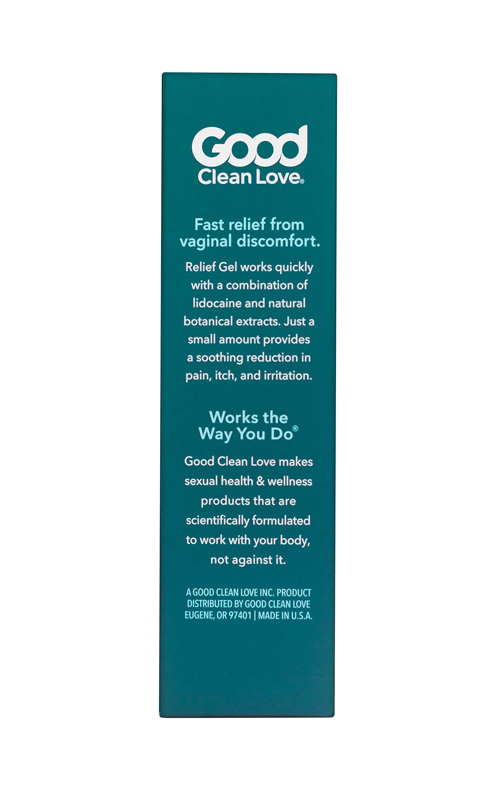 Good Clean Love Relief Gel Pain & Itch with Lidocaine 4%, Fast-Acting Relief from Pain, Itch, and Irritation Good Clean LoveAu supplements