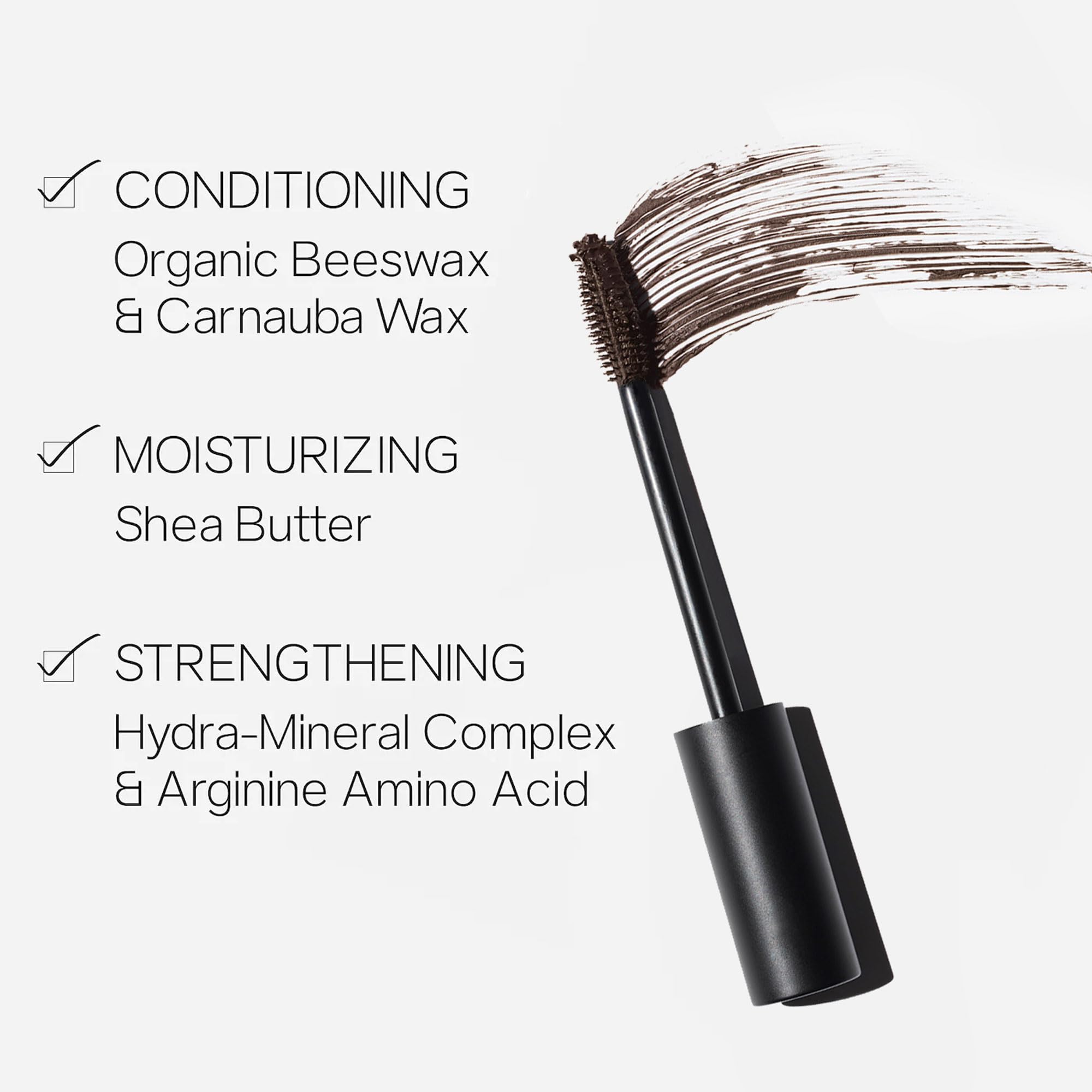 Saie Mascara 101 - Lash Lengthening Mascara for Thick, Bold, Lifted Lashes - Buildable Eye Makeup Formulated to Strengthen and Condition with Rich Nutrients - Brown (0.31 oz) SaieAu supplements