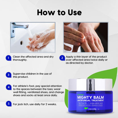 Tobcharm Antifungal Cream, Antifungal Cream for Skin, Ringworm Treatment for Humans TobcharmUS supplements