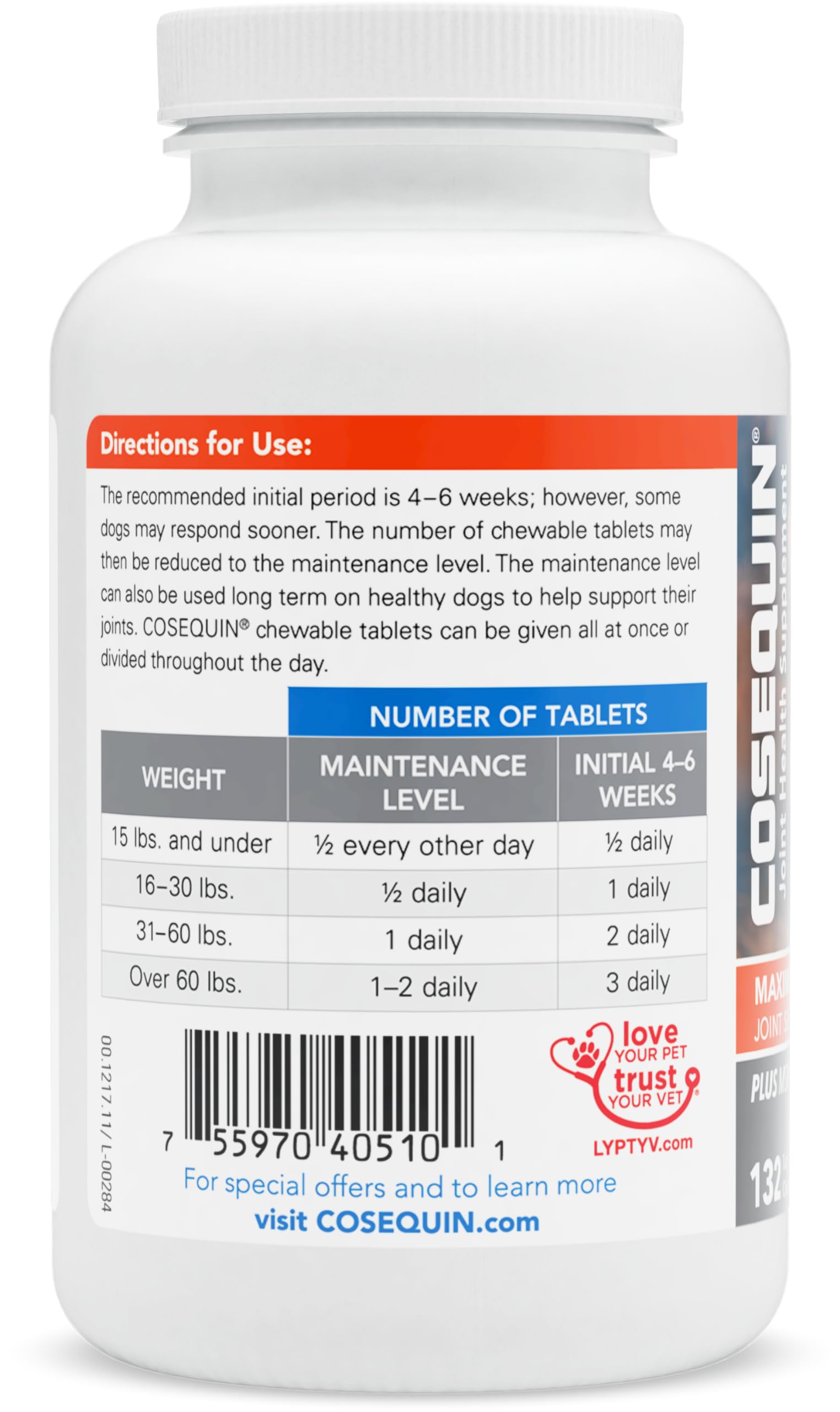 Nutramax Laboratories Cosequin Maximum Strength Joint Health Supplement for Dogs Nutramax LaboratoriesUS supplements
