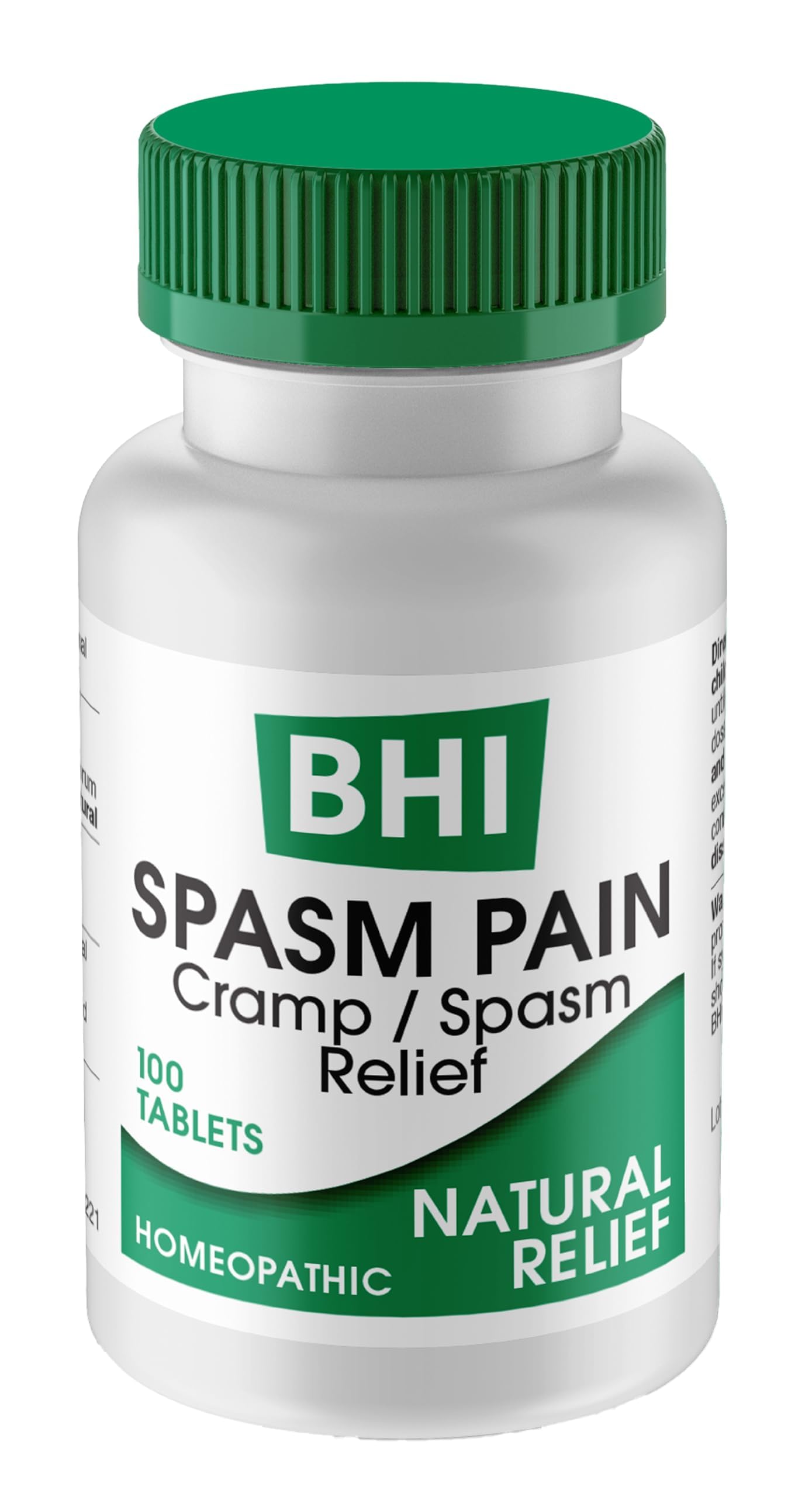 MediNatura BHI Spasm/Cramp Relief - Muscle Spasm Tablets for Full-Body Cramp Support - Menstrual Support - Non-Drowsy - Quick-Dissolve - Non-Addictive - Natural Ingredients - 100 Count MediNaturaAu supplements