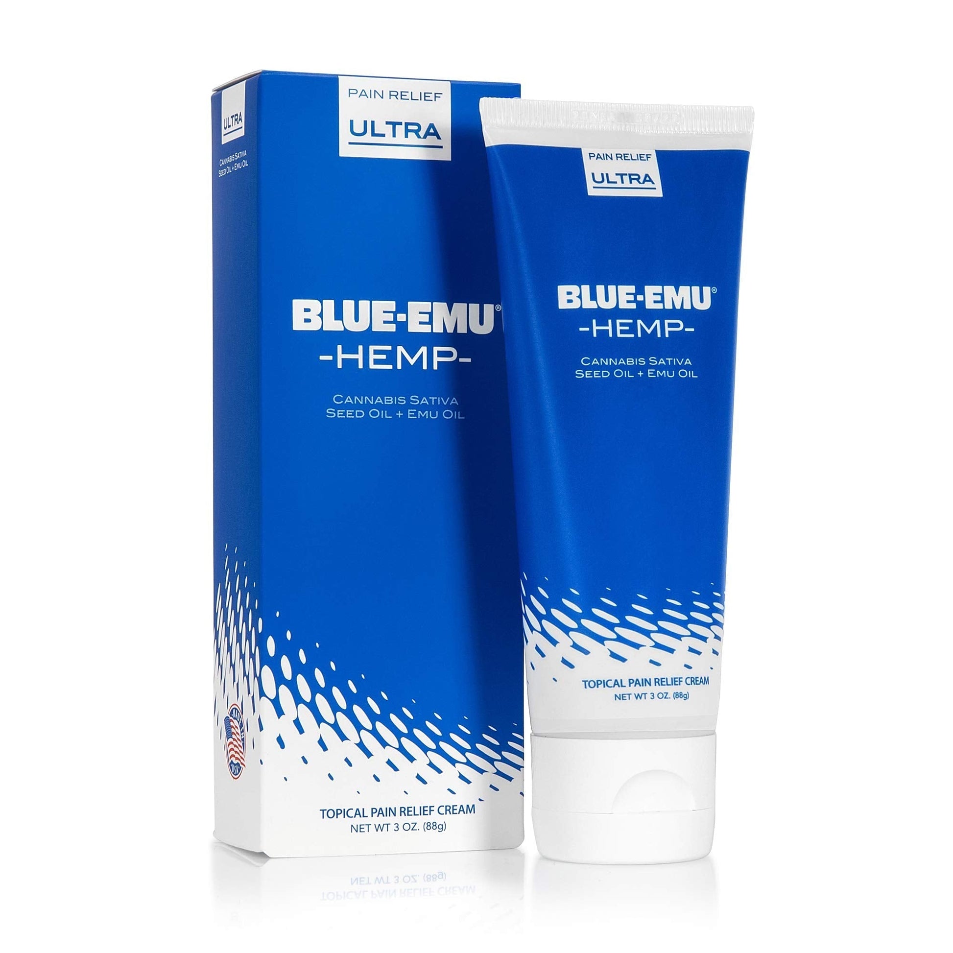 BLUE-EMU Ultra Hemp Arthritis Pain Relief Cream for Fast Joint & Muscle Relief, 3 Oz, 1 Pack BLUE-EMUAu supplements
