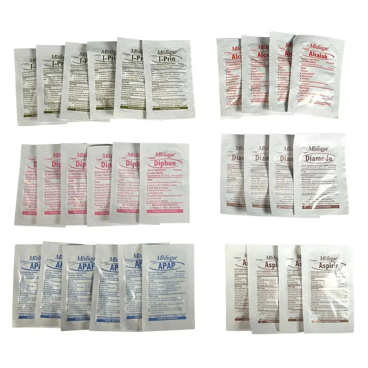 MEDICATIONS Unit DOSE Pack by RESCUE ESSENTIALS Rescue EssentialsAu supplements