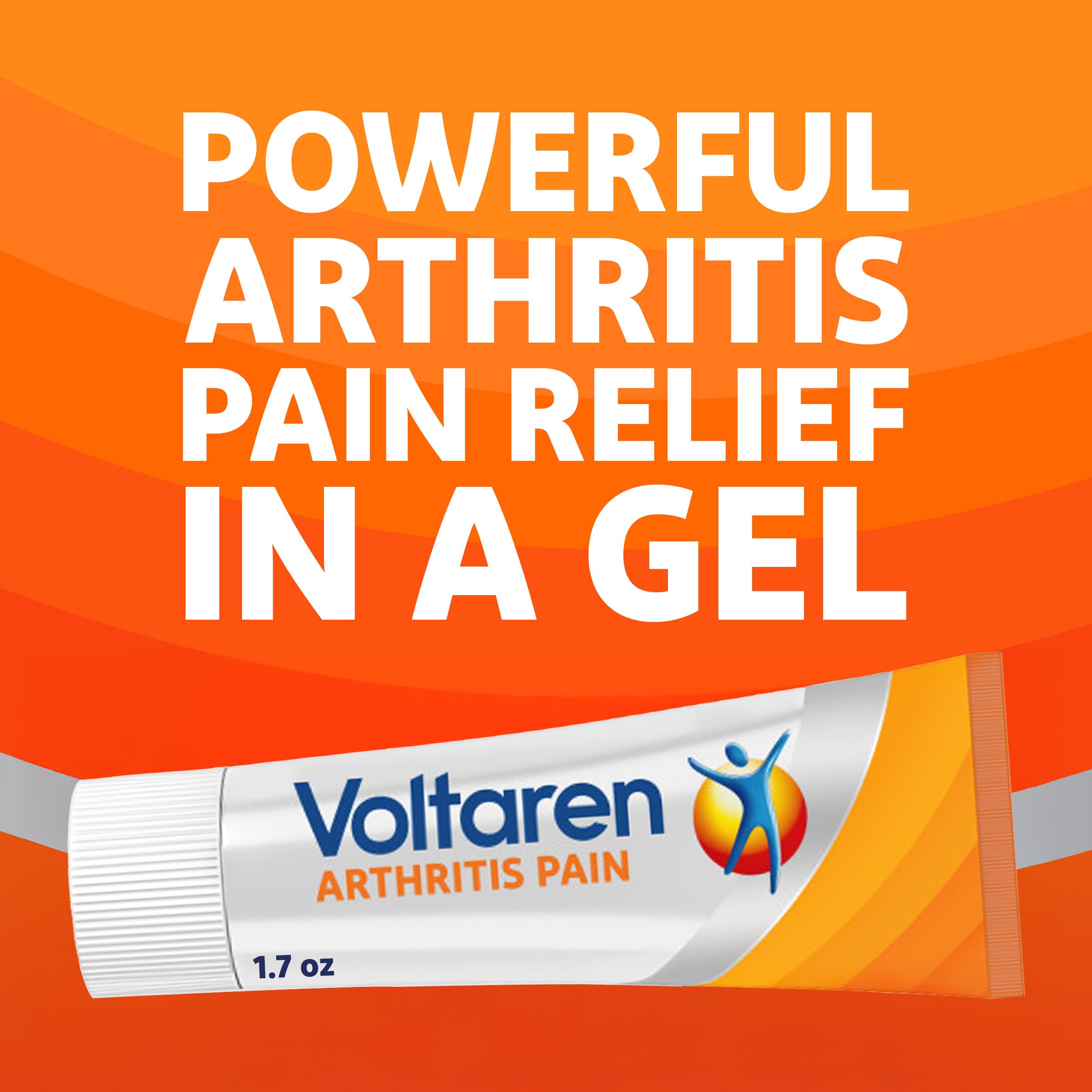 Voltaren Arthritis Pain Relief Gel, Diclofenac Sodium, 1% (NSAID), Clinically Proven Powerful Pain Reliever, No Prescription Needed, 1.7oz VoltarenAu supplements